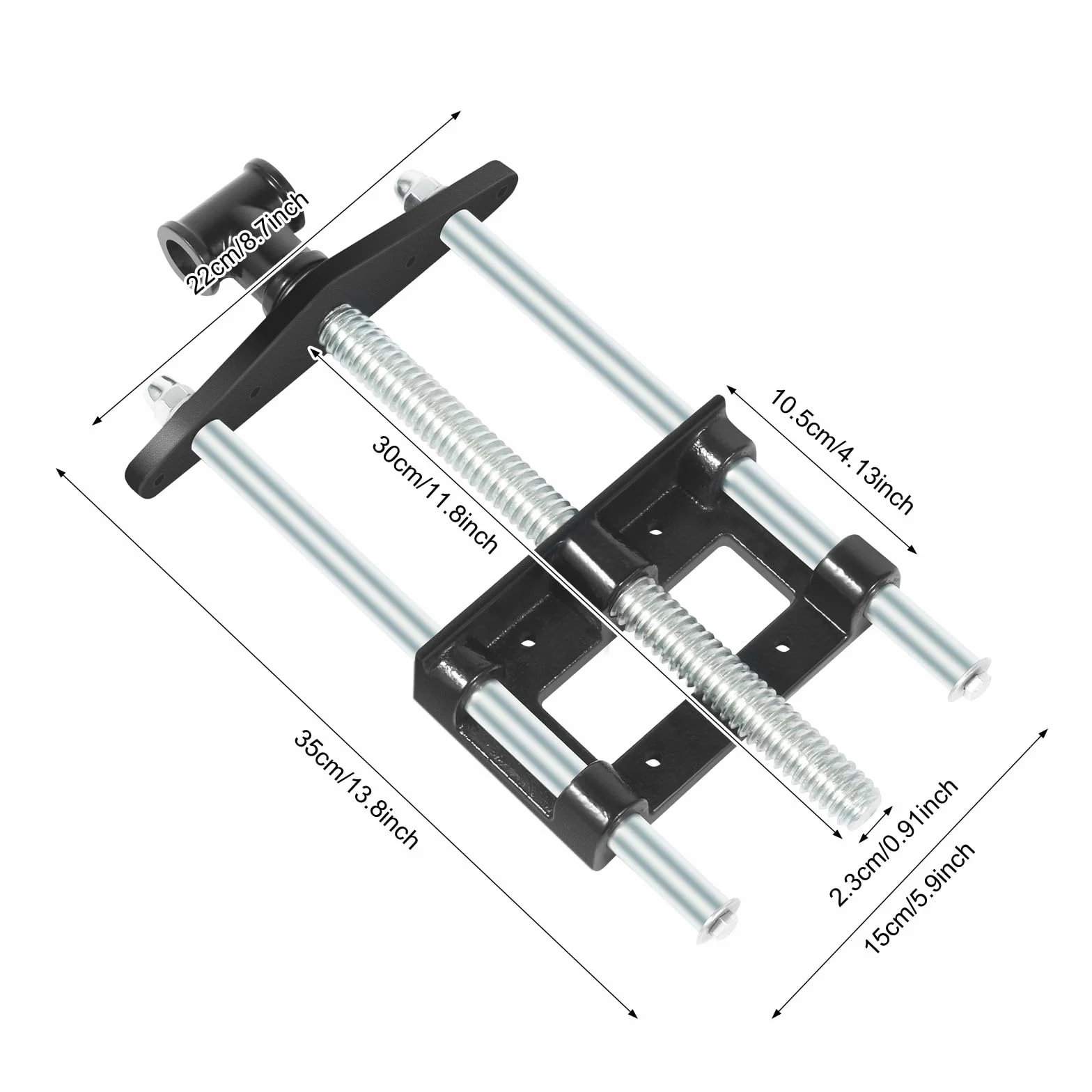 Imadło do drewna, 150 mm, przenośne elementy drewniane, ochrona przed poślizgiem, zacisk stołowy Heavy Duty, może być stosowany do obróbki drewna, rzeźbienia i szlifowania