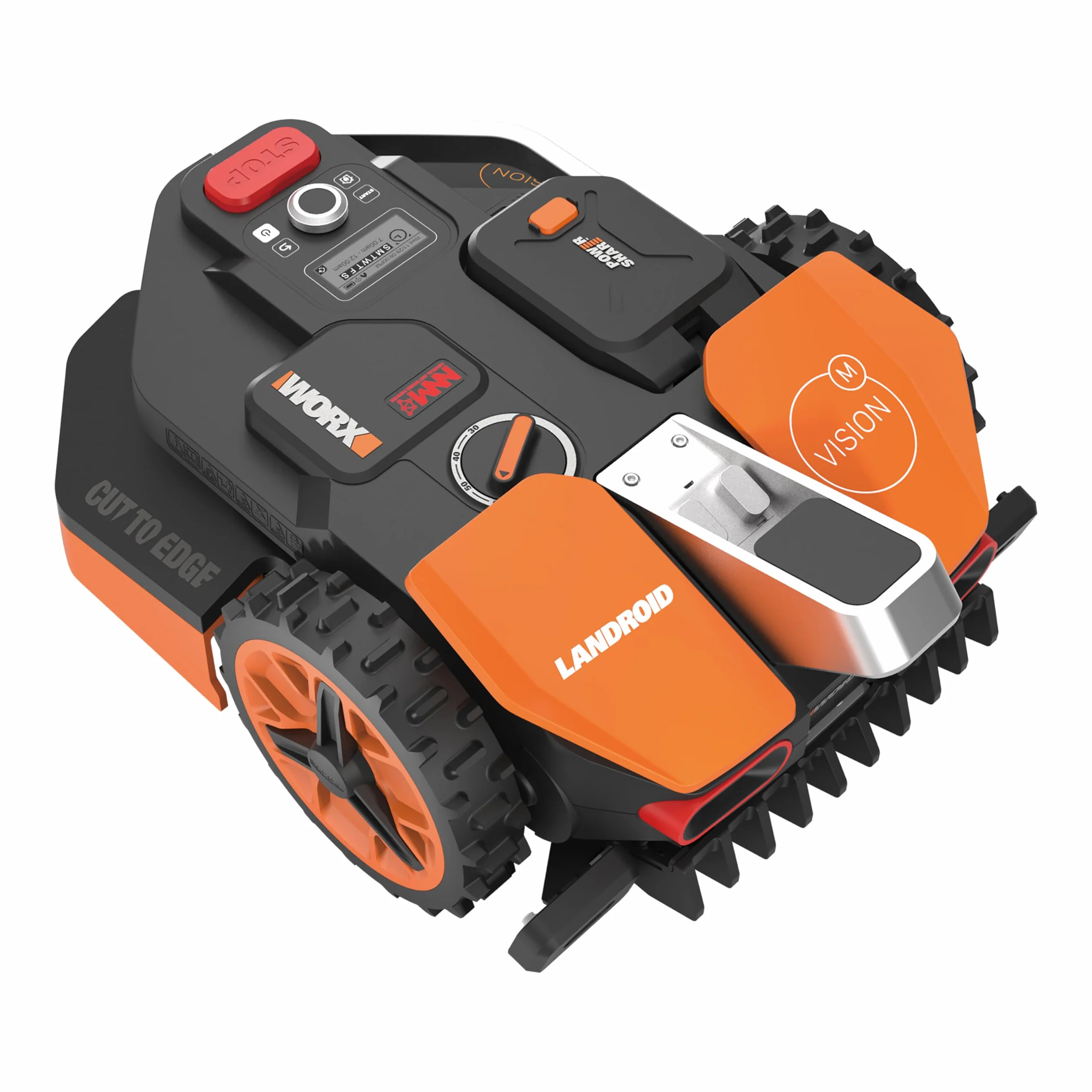Worx Landroid Vision Robot Koszący 46x62,6x26,5 cm 13,5 kg Czarny Pomarańczowy