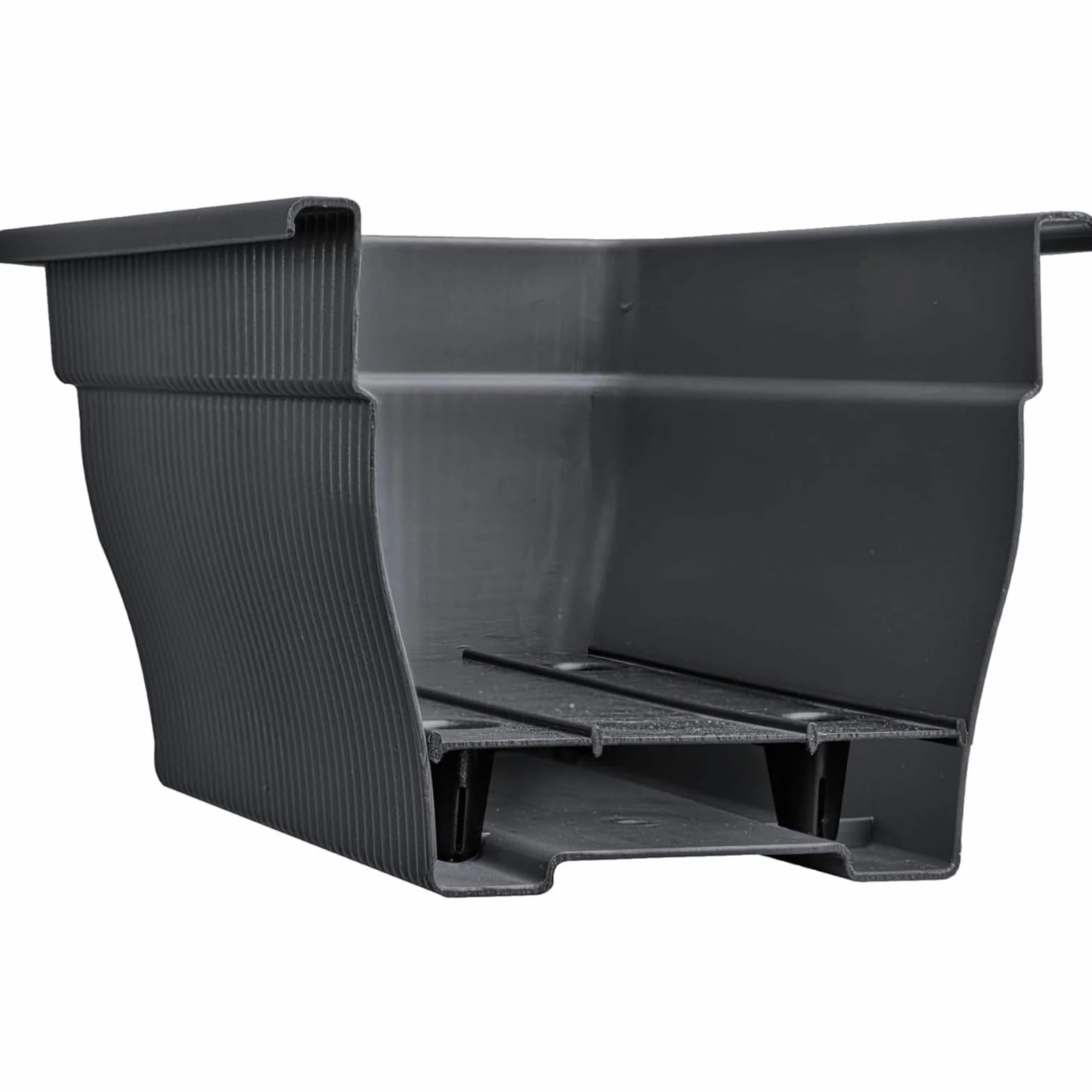 2 x skrzynka balkonowa 80 cm, skrzynka na kwiaty ze zbiornikiem wody, antracytowa, 18 l, skrzynka na kwiaty, odporna na warunki atmosferyczne, z wkładką, długa skrzynka balkonowa do ogrodu i na balkon