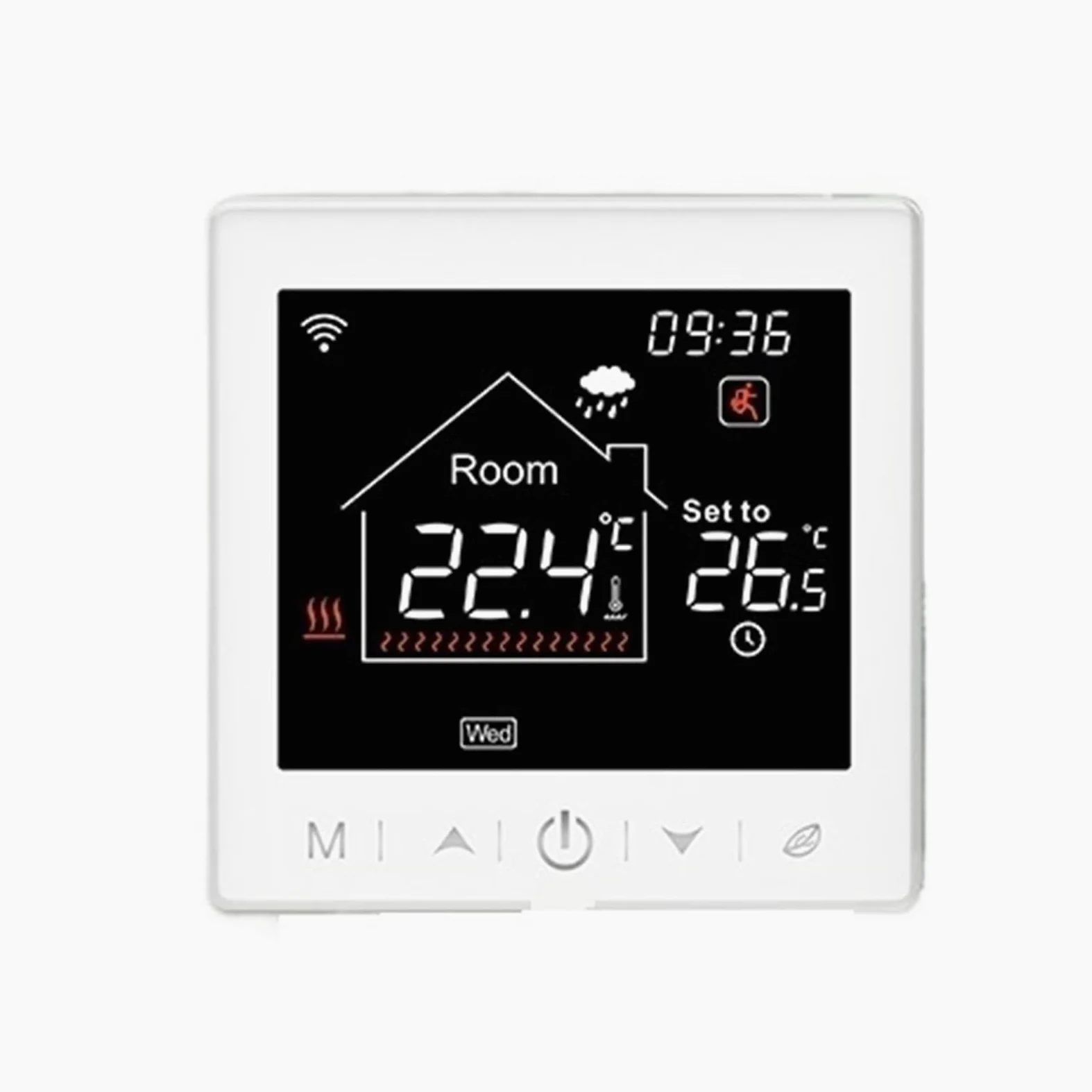 Termostat do ogrzewania podłogowego Programowalny regulator temperatury WiFi elektrycznego ciepłego kotła gazowego Smart Life Work OszczęDza Energię I Koszty Ogrzewania(16A Electric White)