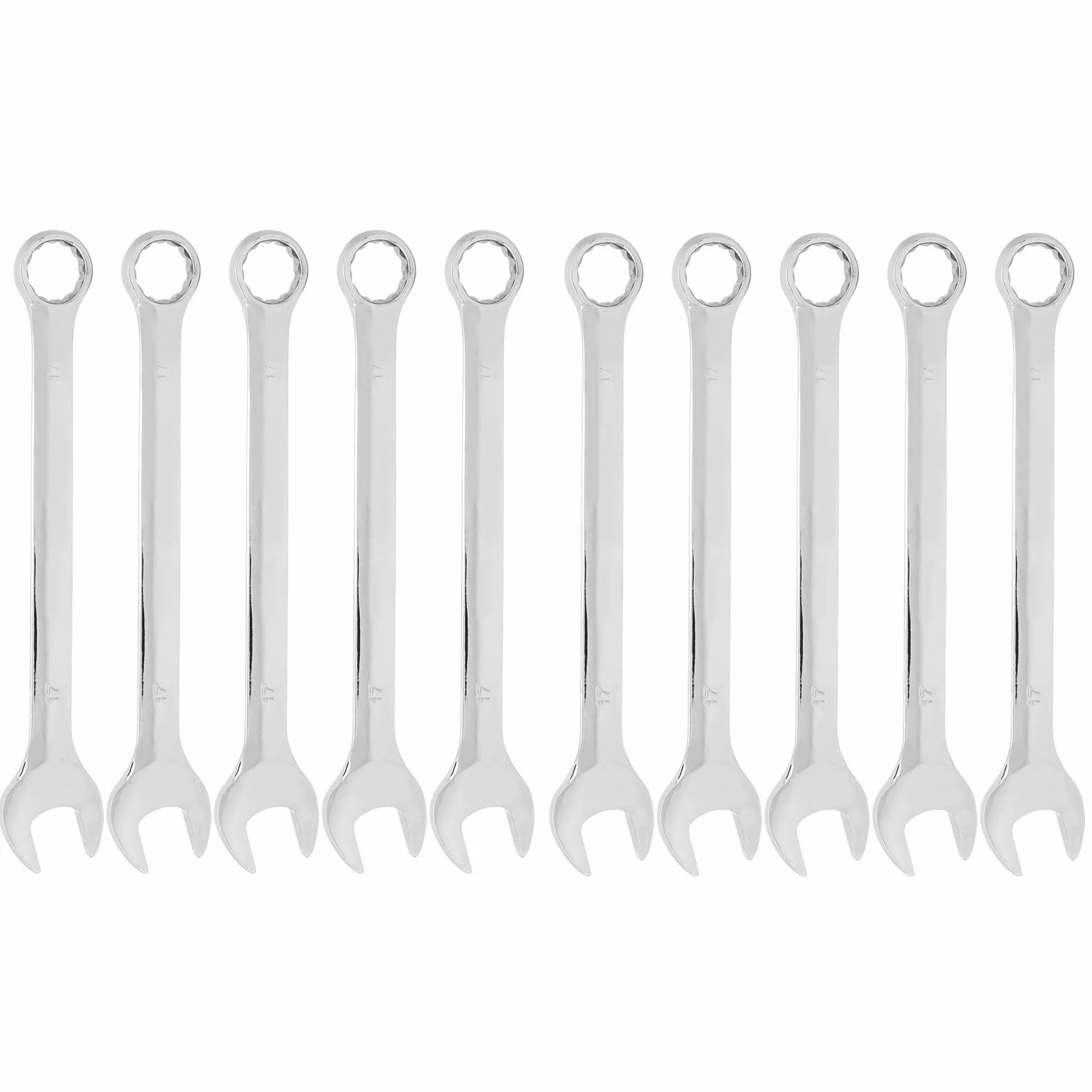 10 Sztuk 17mm Zestaw Kluczy Płasko-oczkowych dla Mechaników Metryczny Klucz z Grzechotką CVS Rura Klucz z Grzechotką