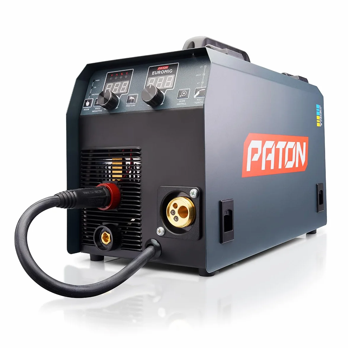 PATON EuroMIG 150A cyfrowa spawarka 230V z MIG i podajnikiem – profesjonalna półautomat spawalniczy do zastosowań przemysłowych, inwertorowa spawarka MIG do pracy zawodowej