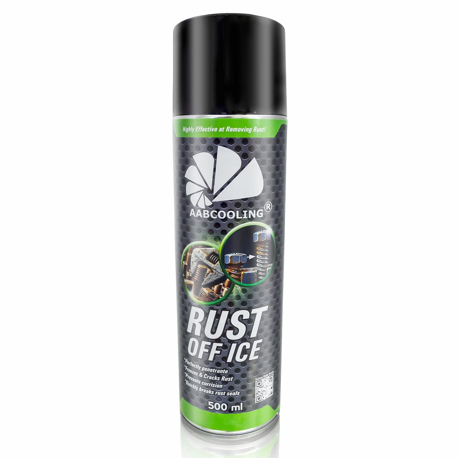 AABCOOLING 1x 500ml Rust Off Ice - Odrdzewiacz Zamrażacz -40°C, Penetracja zardzewiałych połączeń, Samochód, Narzędzia, Maszyny, Inhibitor Neutralizator Rdzy, Środek do usuwania rdzy, Spray, Ochrona