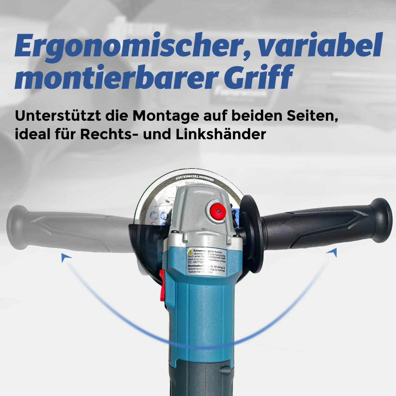 FANZTOOL Szlifierka kątowa bezszczotkowa 2100 W 125 mm z walizką