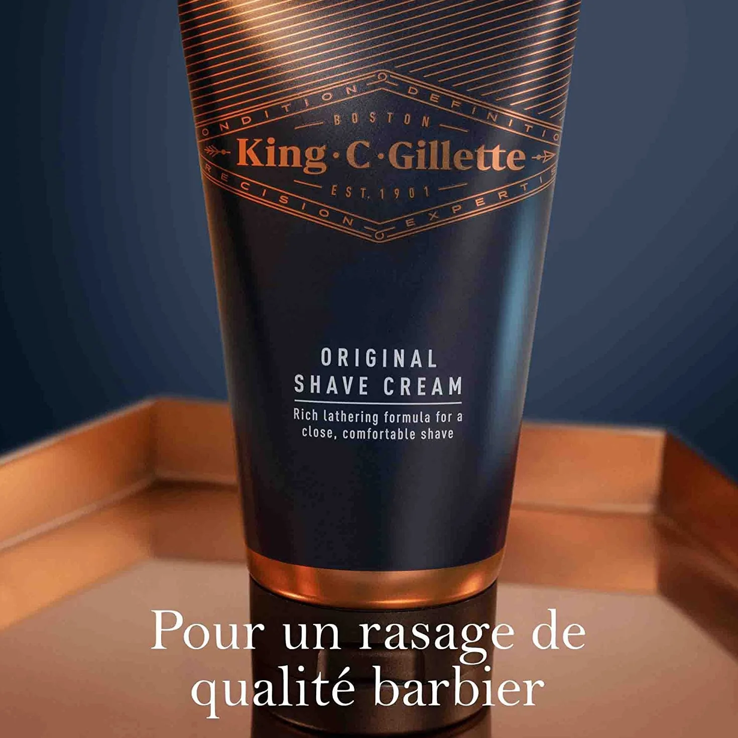 King C. Oryginalny krem do golenia Gillette, 175 ml, do profesjonalnego golenia