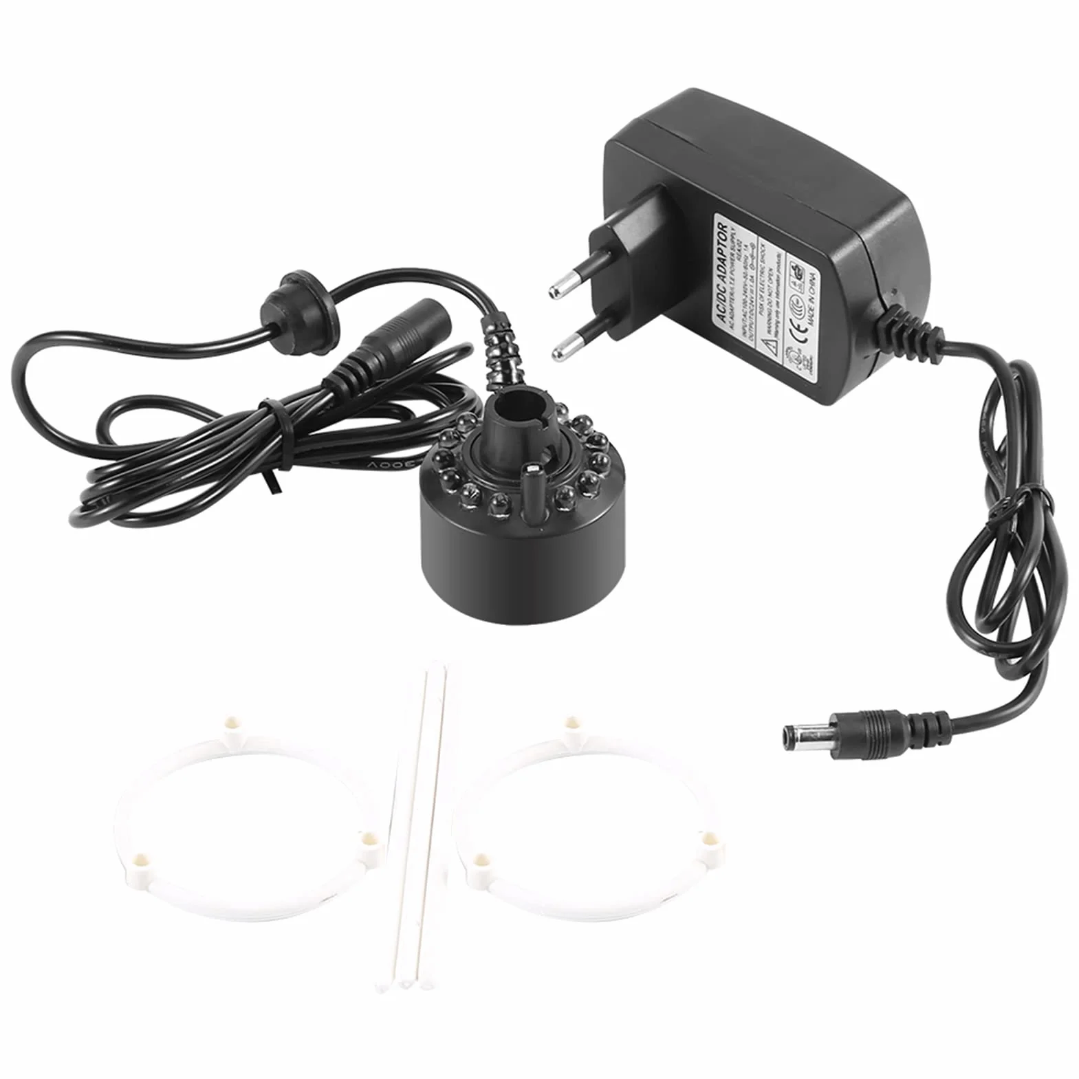 Mist Maker Fogger LED 12 kolorowy Fish Tank Fontanna Staw Mgła Maszyna Atomizer EU 220V