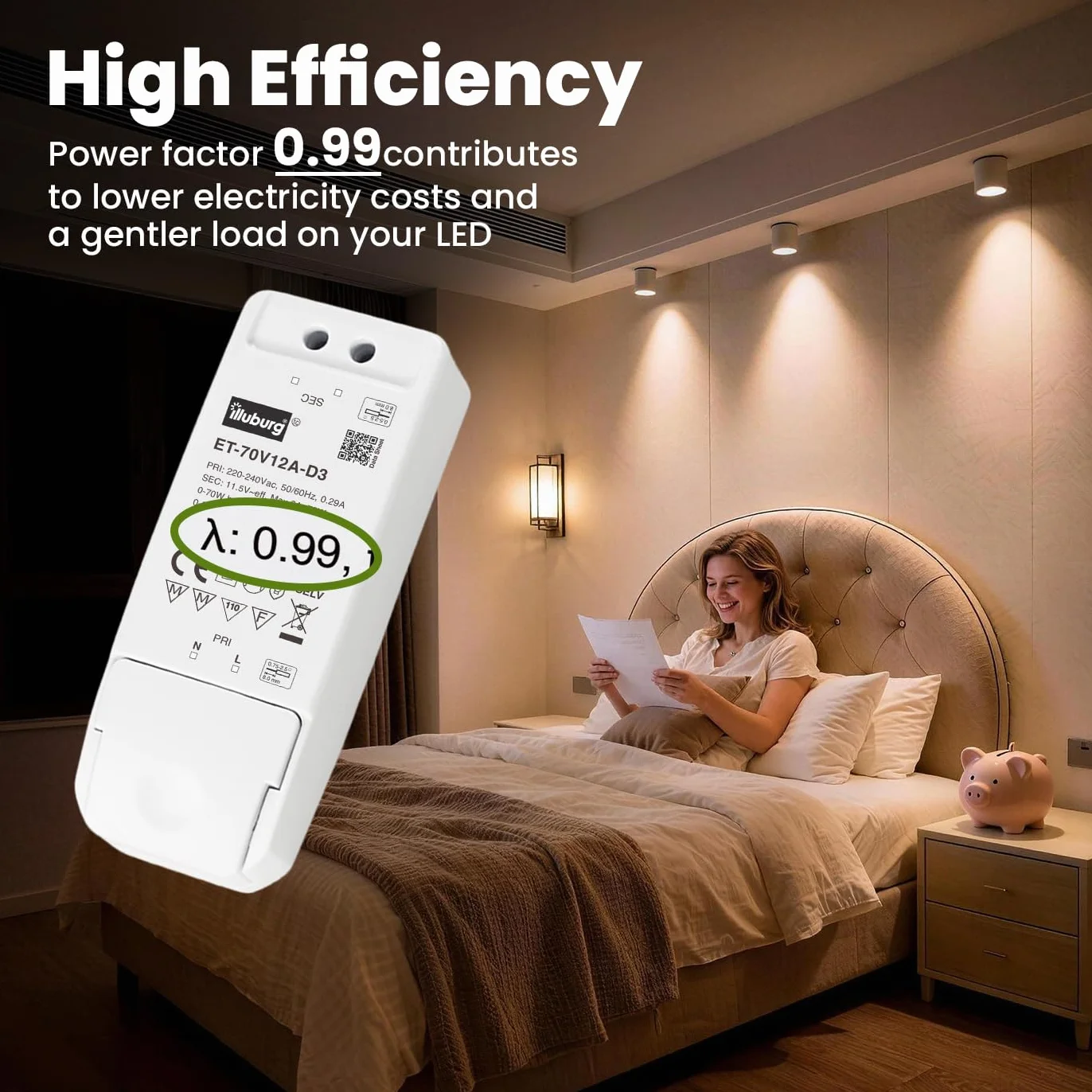 Transformator 12 V AC 70 W Możliwość przyciemniania TRIAC do MR11 MR16 G4 GU5.3 GY6.35 LED halogenowy zasilacz sieciowy