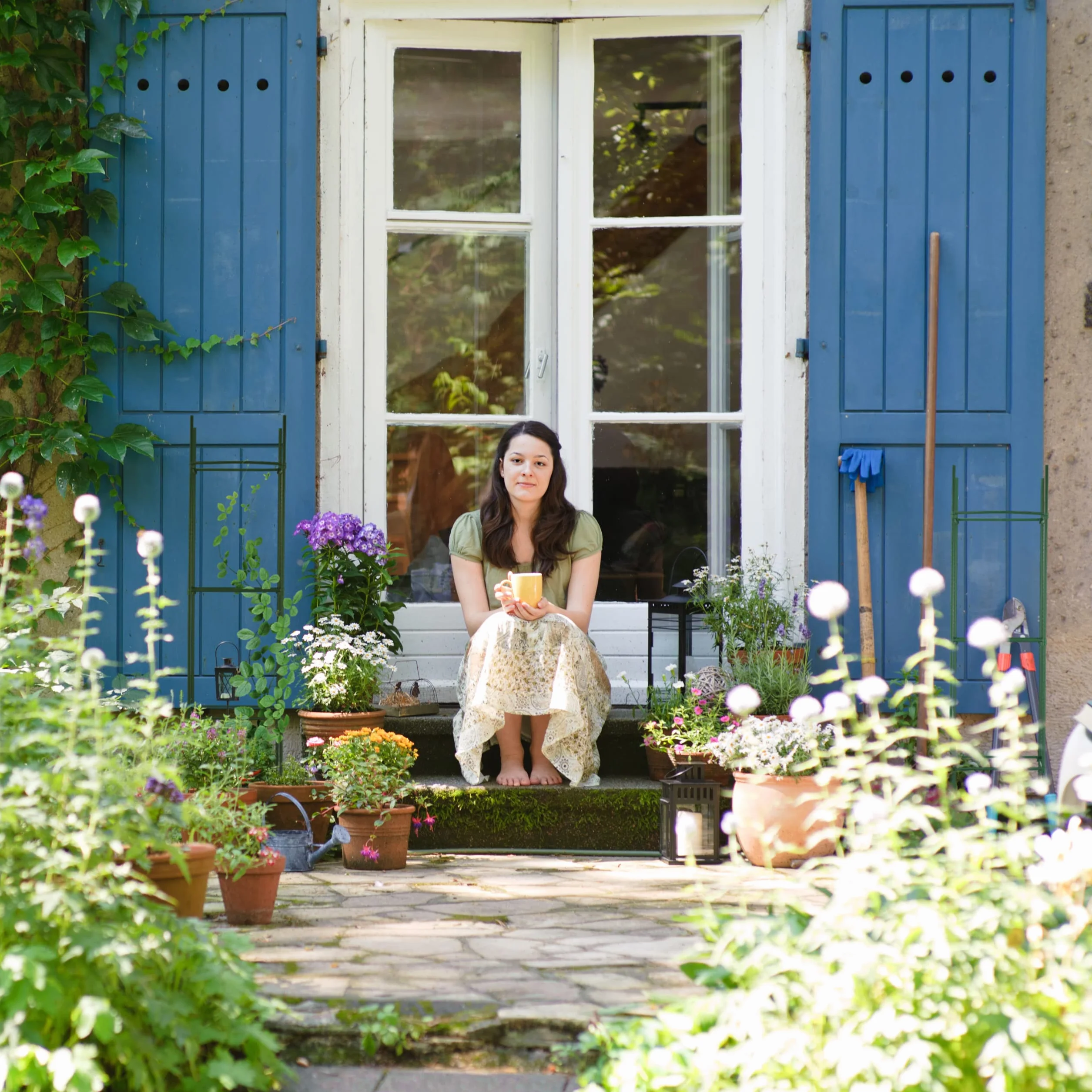 Relaxdays Podpora dla roślin pnących, zestaw 4 sztuk, wys. x szer. x gł.: 120 x 32 x 32 cm, kwiaty i rośliny użytkowe, metal i tworzywo sztuczne, wspornik na rośliny, zielony