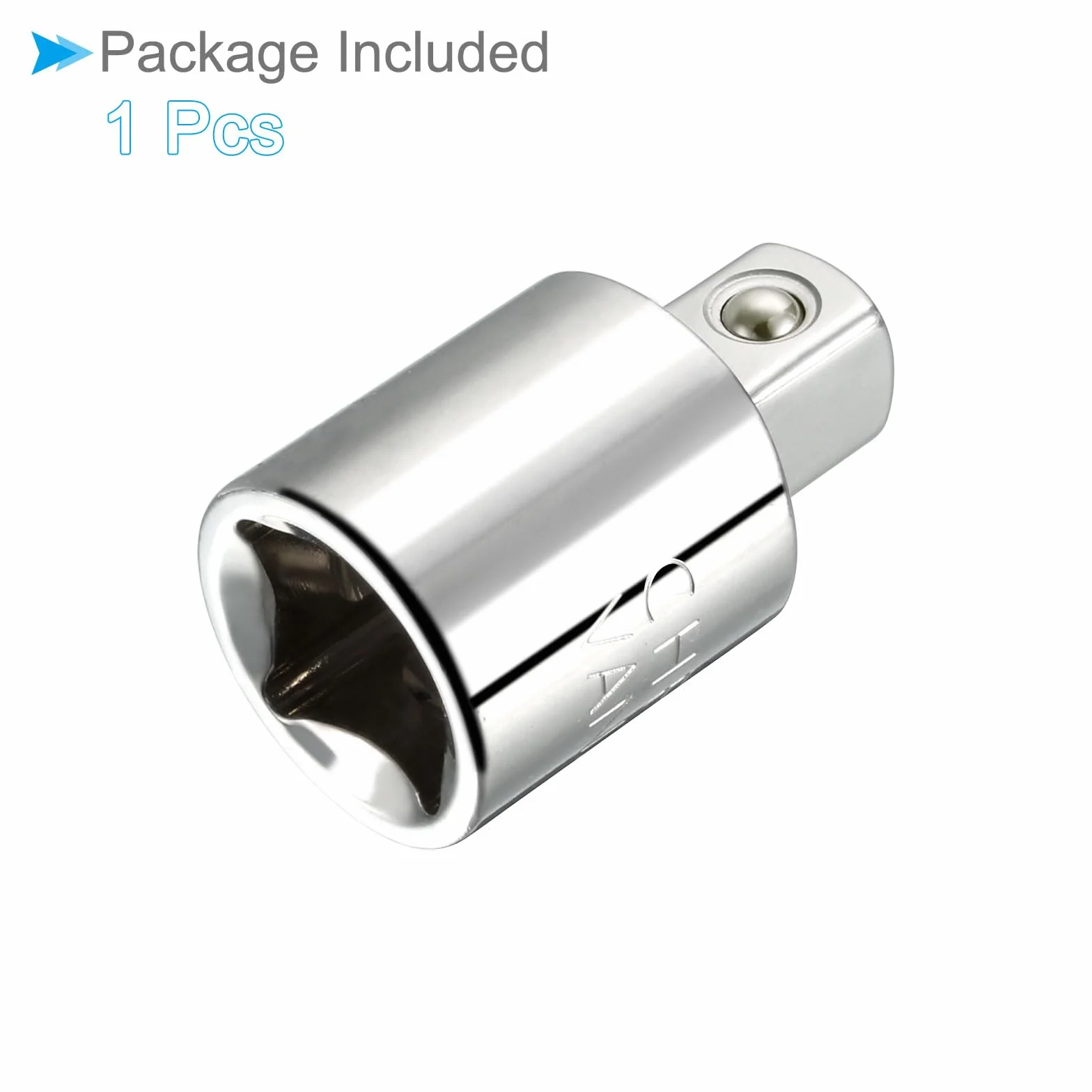 Adapter nasadowy udarowy, 1/2"F 3/8", M, reduktor kwadratowy Cr-V - (Zastosowania: klucz udarowy śrubokręt)