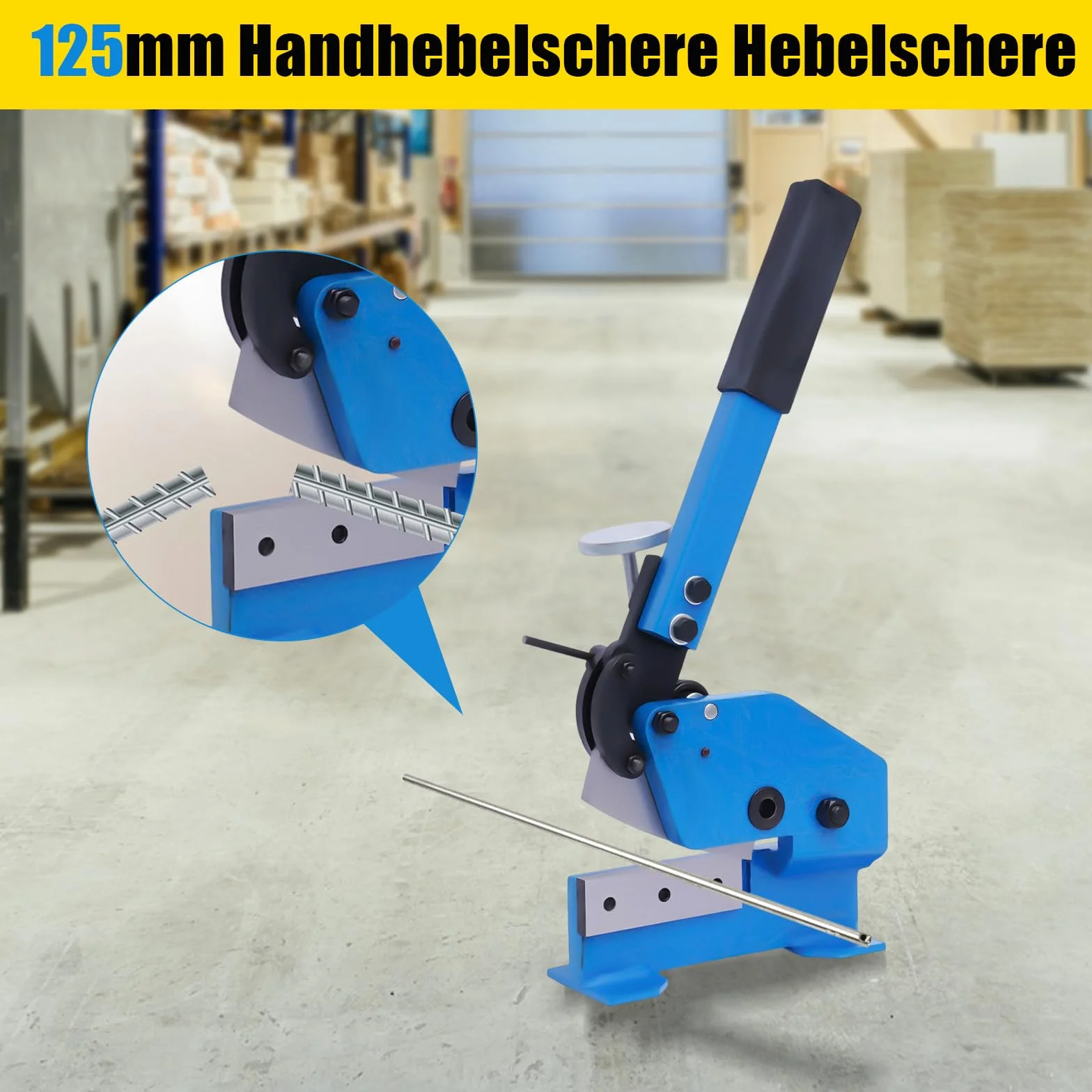 Nożyce dźwigniowe 125 mm, ręczne nożyce do cięcia metalu, płaskie, metalowe, nożyce do blachy stalowej, nożyce do blachy, nożyce do cięcia metalu Heavy Duty Shear Guillotine Shears Hand Lever