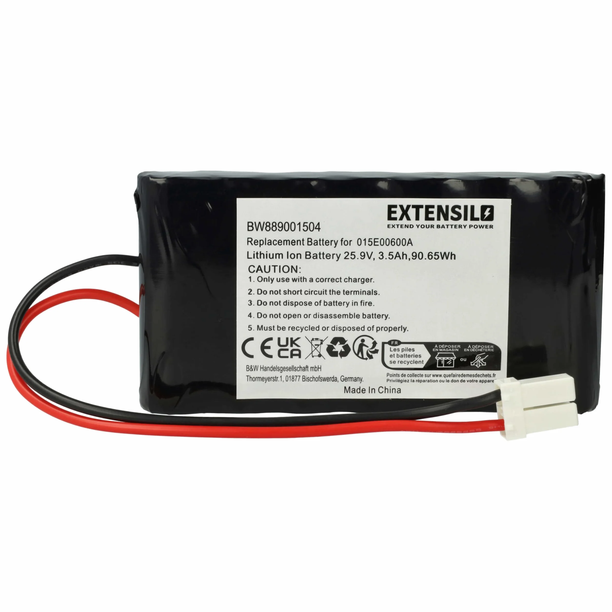 vhbw Akumulator zamienny do kosiarki 3500 mAh 25,9 V litowo-jonowy
