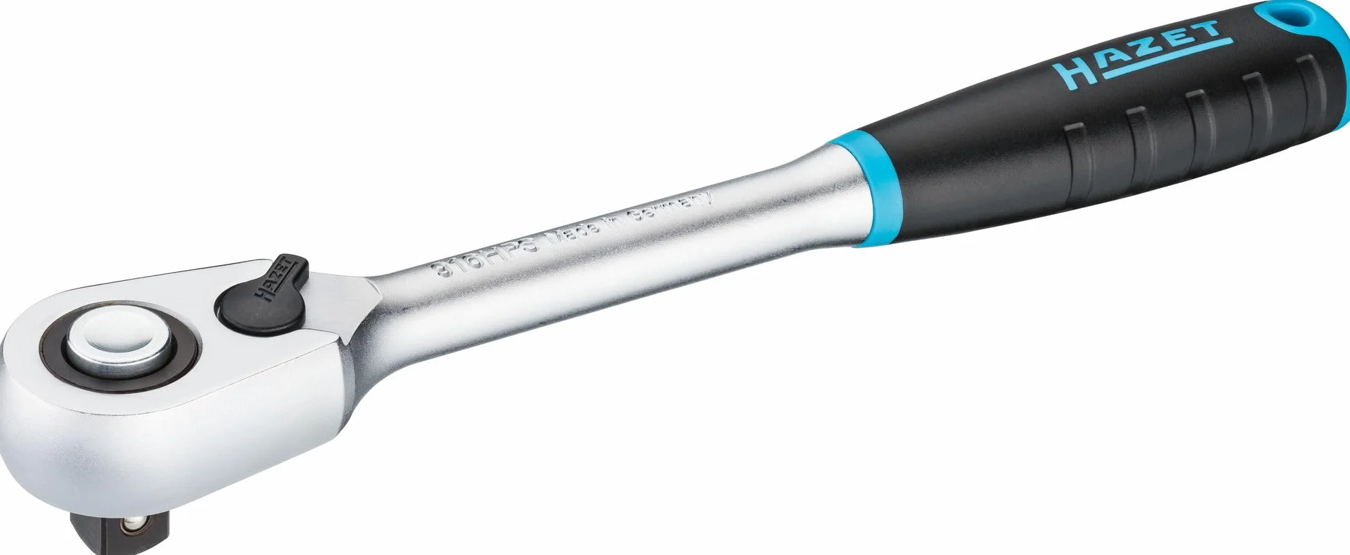 HAZET HiPer drobnozębna grzechotka dwustronna 916HPS I Wyjście: ½ cala (12,5 mm) kwadrat I 275 mm I z dźwignią dwustronną i funkcją grzechotki