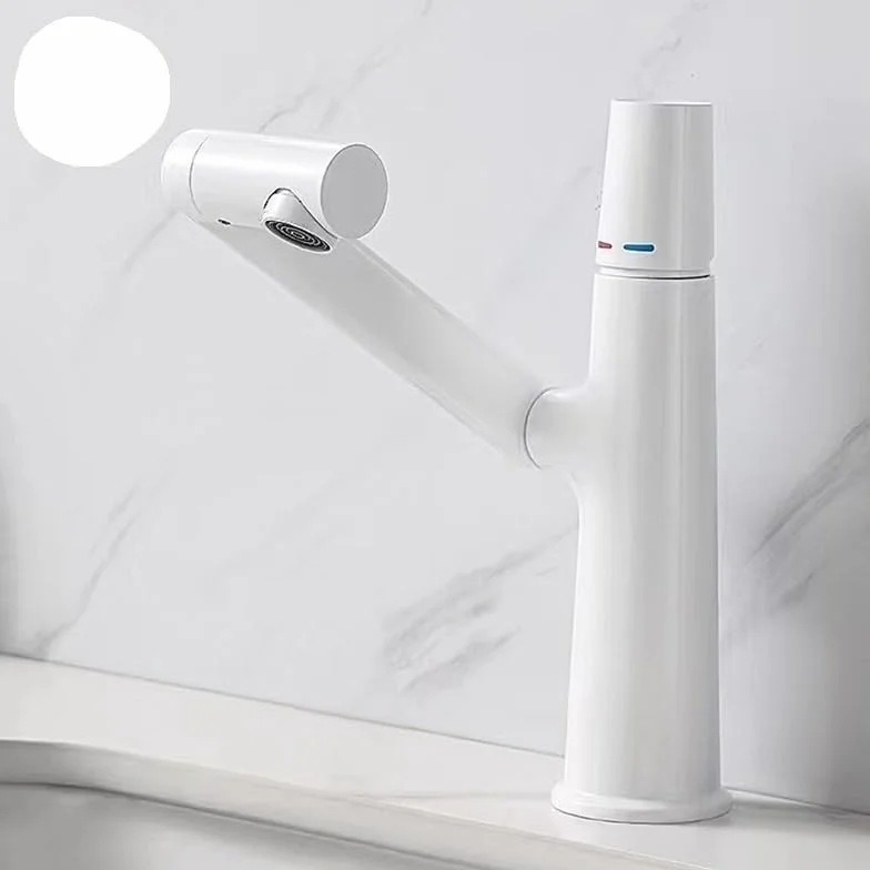 Jednootworowa bateria umywalkowa, nowoczesna bateria łazienkowa z regulacją wody zimnej i ciepłej, wykończenie w chromie, elegancka modernizacja toaletki, łatwa w montażu i konserwacji, odpowiednia