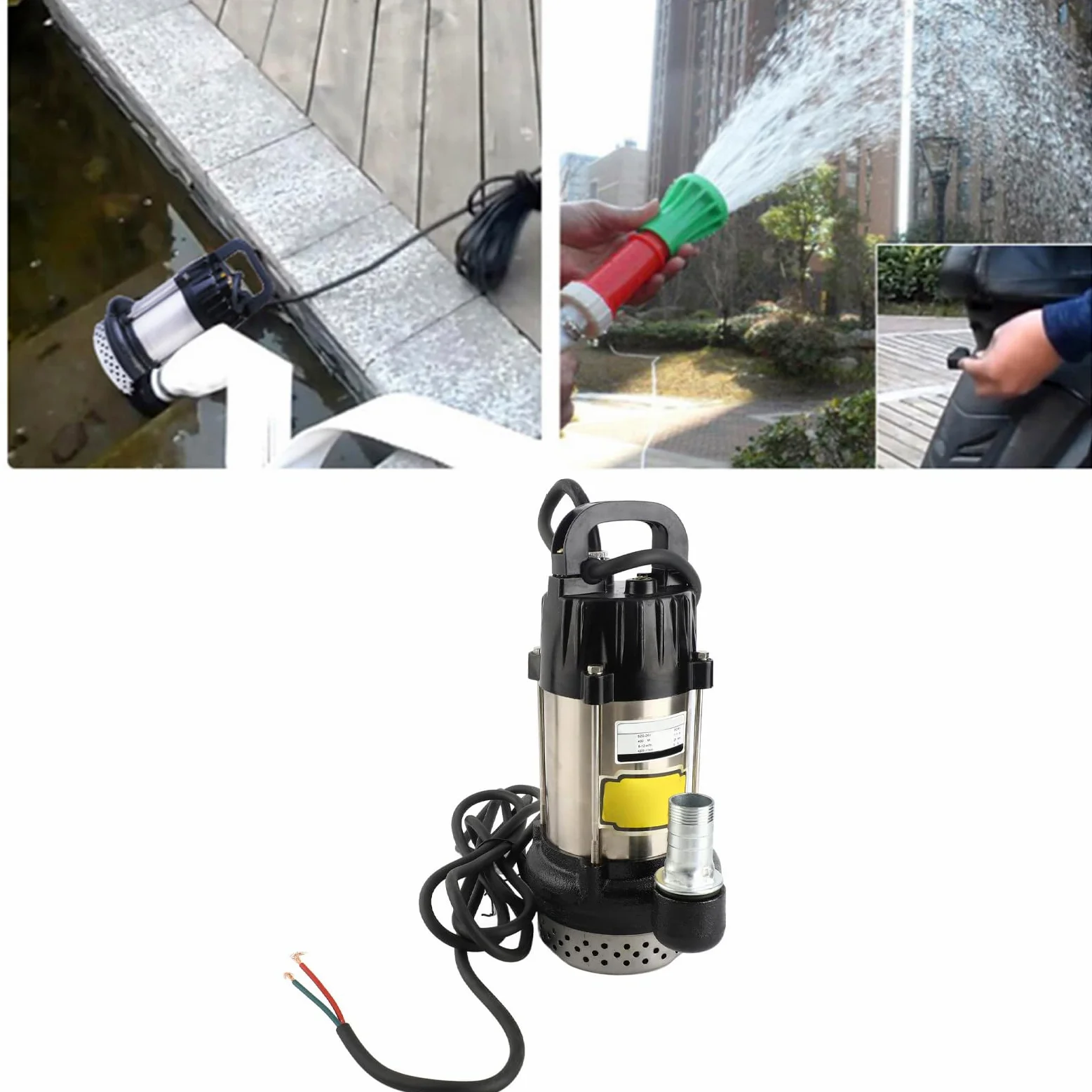 Bomba de Agua Sumergible, Bomba Sumergible de Agua DC Bezszczotkowana Pompa Zanurzona Szq - 24V 400W DC24V 1in Zanurzka Pompa Opuszcza Zanurzalna Pneumatyczna Pneumatyczna