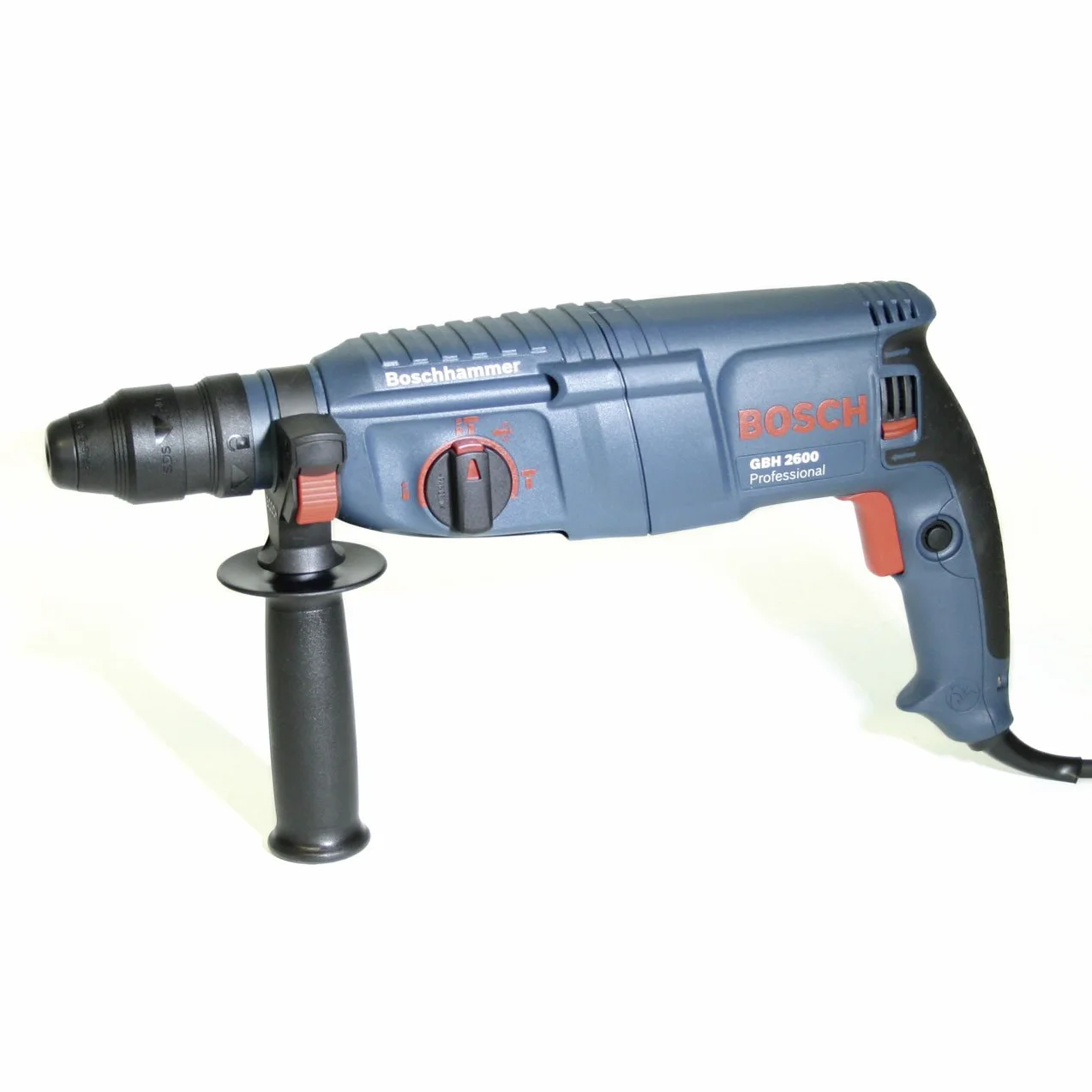 Bosch Professional GBH 2600 młot udarowo-obrotowy, wymienny uchwyt SDS-plus, szybkozaciskowy uchwyt wiertarski 13 mm, 720 W, walizka, 0611254803