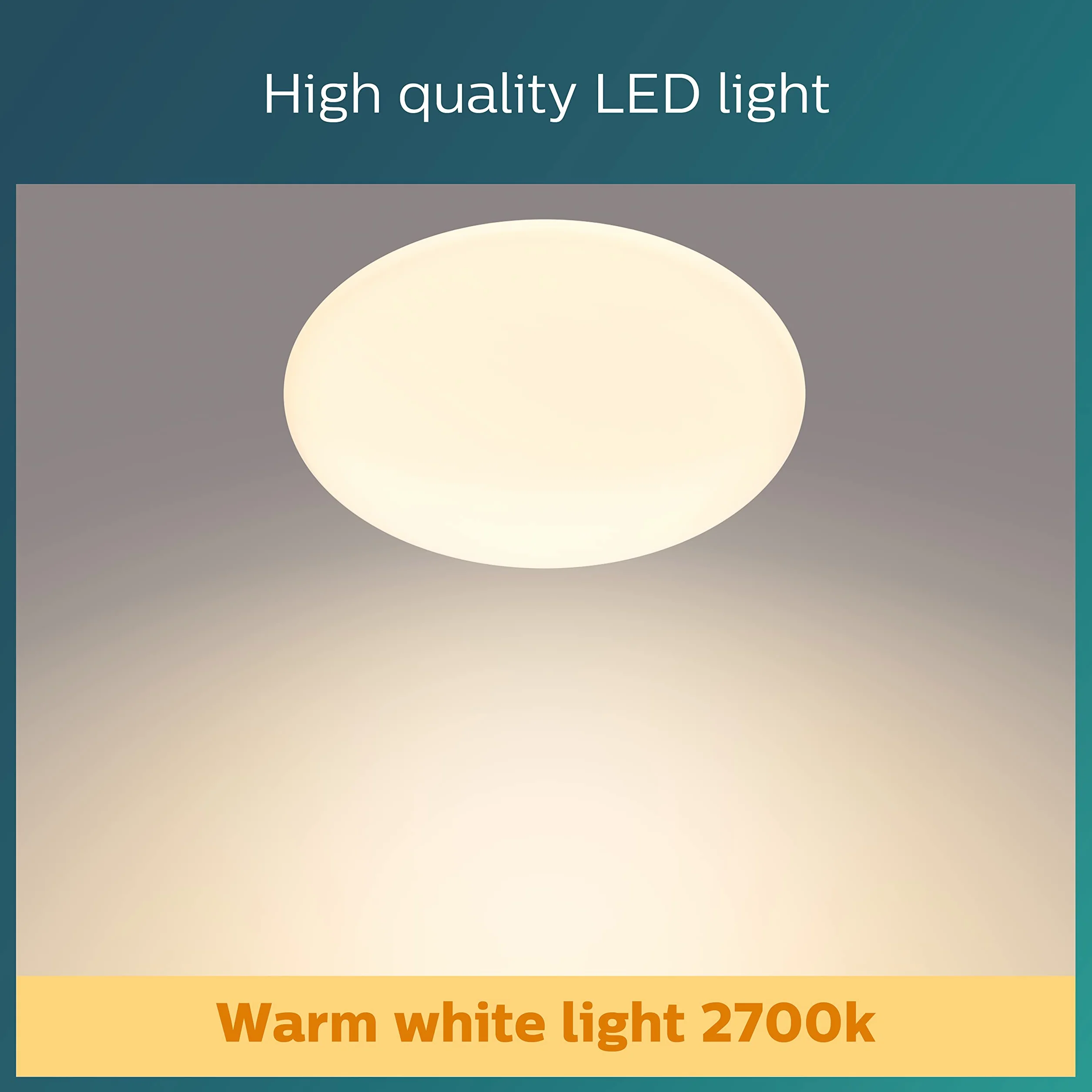 Philips LED Lampa sufitowa Moire 17W, 4000 K, biała, 15 000 godz. świecenia