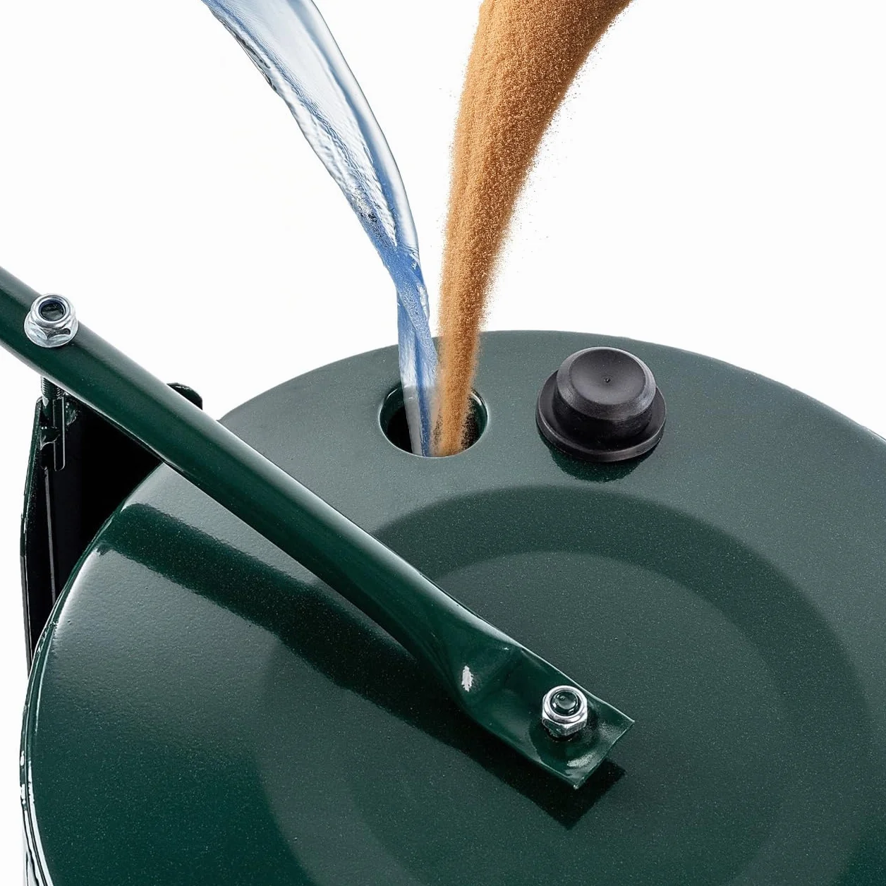 KADAX Walec ogrodowy 50cm wypełniany wodą lub piaskiem metalowy odporny na korozję