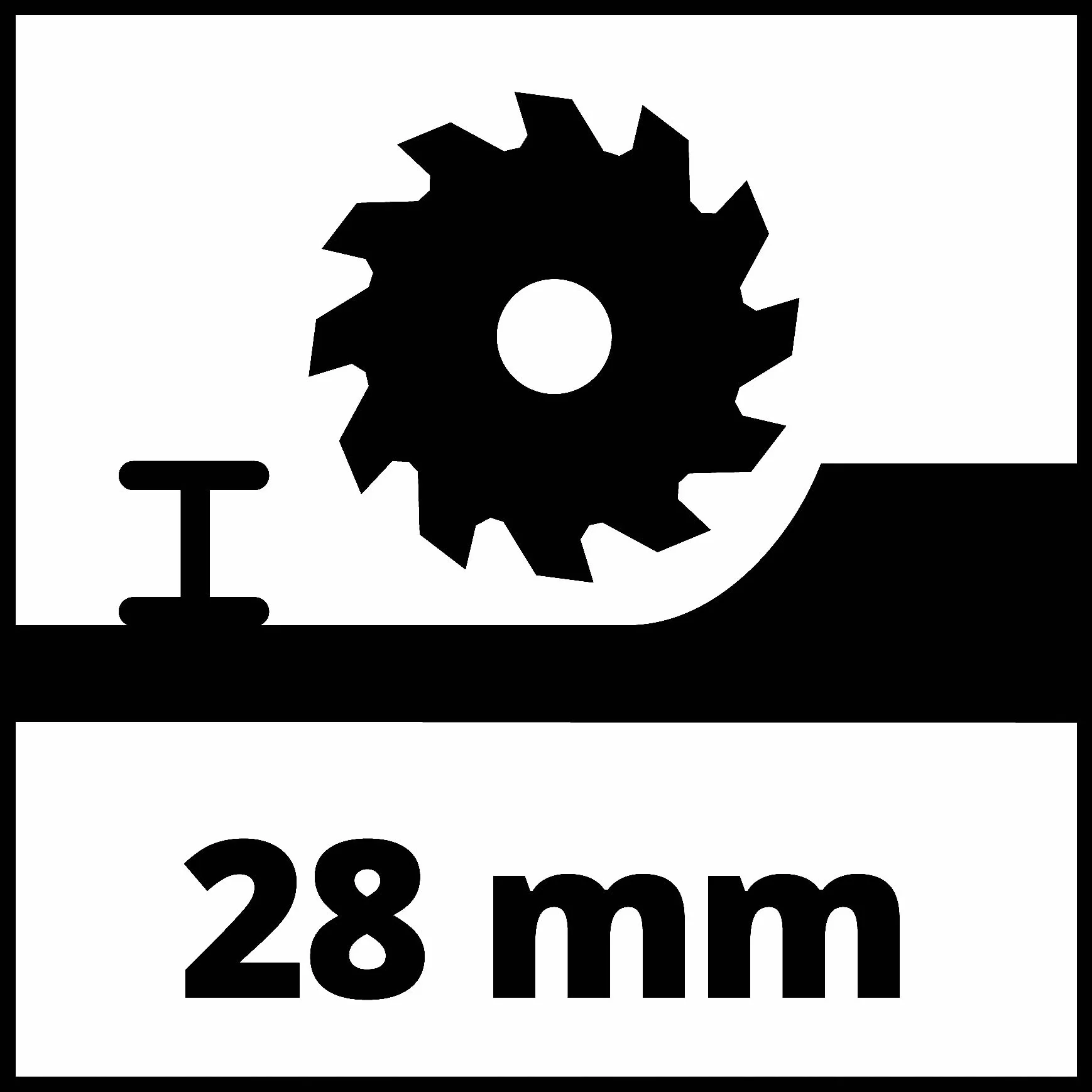 Einhell TE-CS 18/89 Li-Solo Akumulatorowa mini pilarka tarczowa 18 V Li-ion 2500 min-1 głębokość cięcia 28 mm średnica tarczy 89 mm
