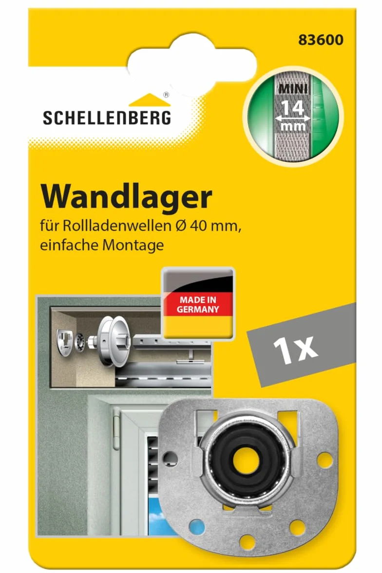 Schellenberg 83600 Łożysko ścienne z łożyskiem kulkowym Mini