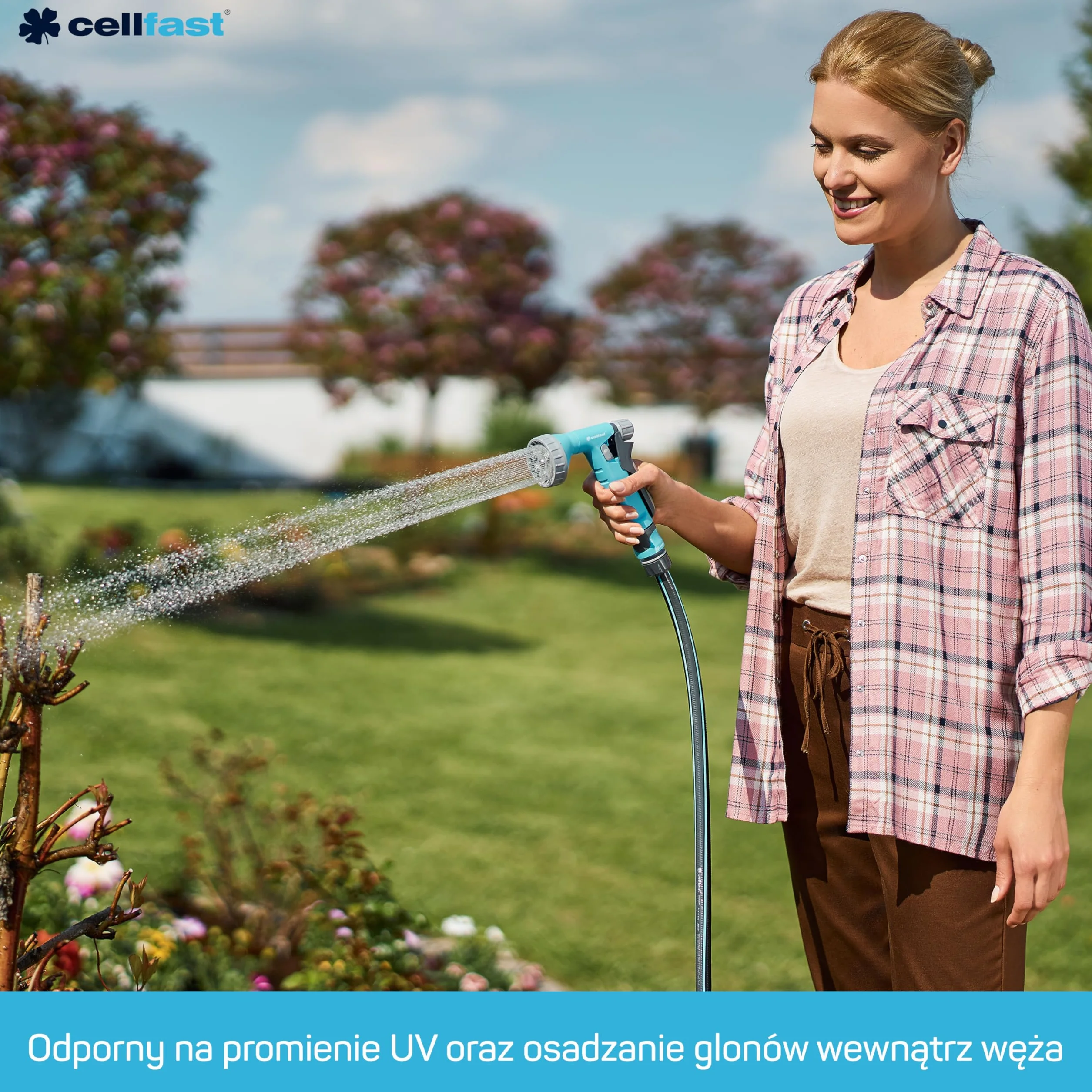 Cellfast Wąż Ogrodowy 6 Warstwowy 30 m 3/4" Podwójny Oplot Odporny na UV MULTIFLEX PRO