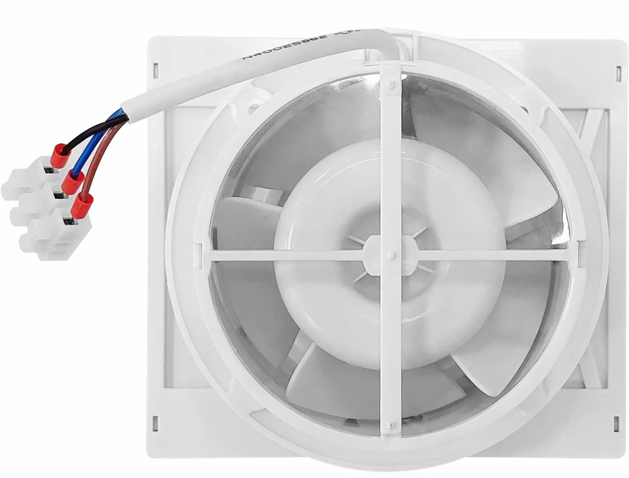 EBERG ENSO 100 W Wentylator łazienkowy 100 mm biały z higrostatem, timerem, wyświetlaczem LED i klapą zwrotną, cichy wentylator wyciągowy do łazienki i WC