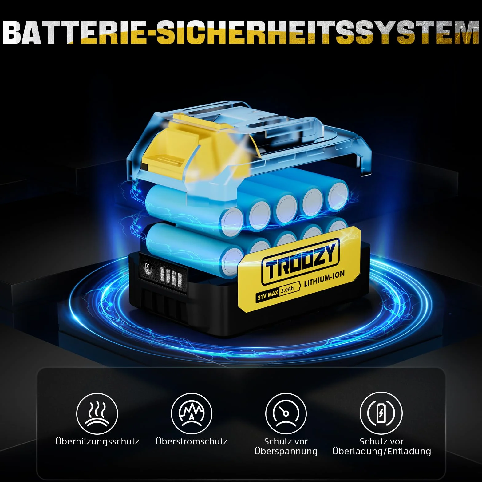 Akumulatorowa piła łańcuchowa mini 21V 15cm 6000mAh bezszczotkowa 2 akumulatory 3000mAh