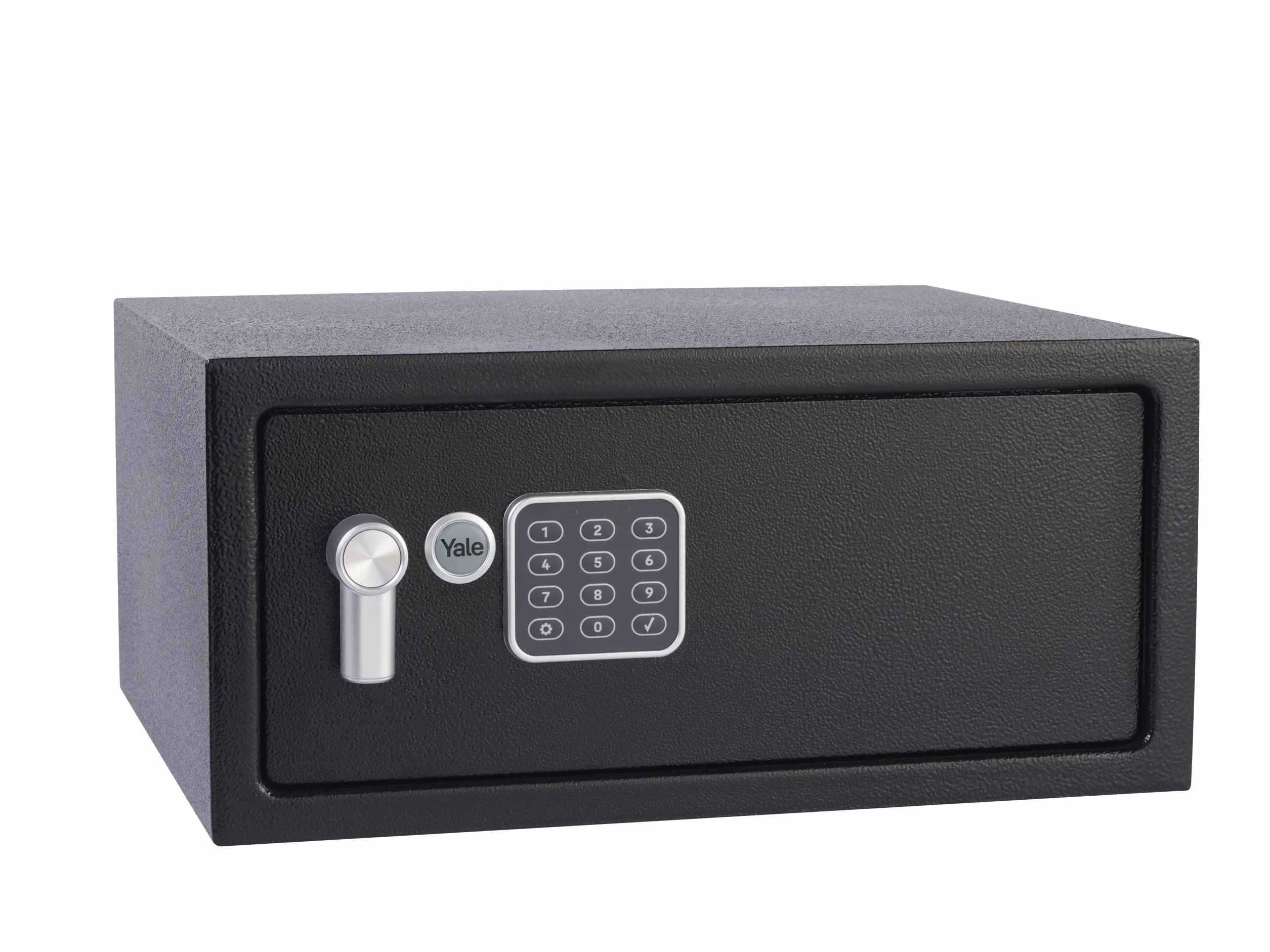 Yale YLV/200/DB2 Sejf Podstawowy Meblowy na Laptopa, Sejf Domowy, Elektroniczna Klawiatura, 15mm Stalowe Rygle, 43x35x20 cm (dł. x szer. x wys.), Czarny