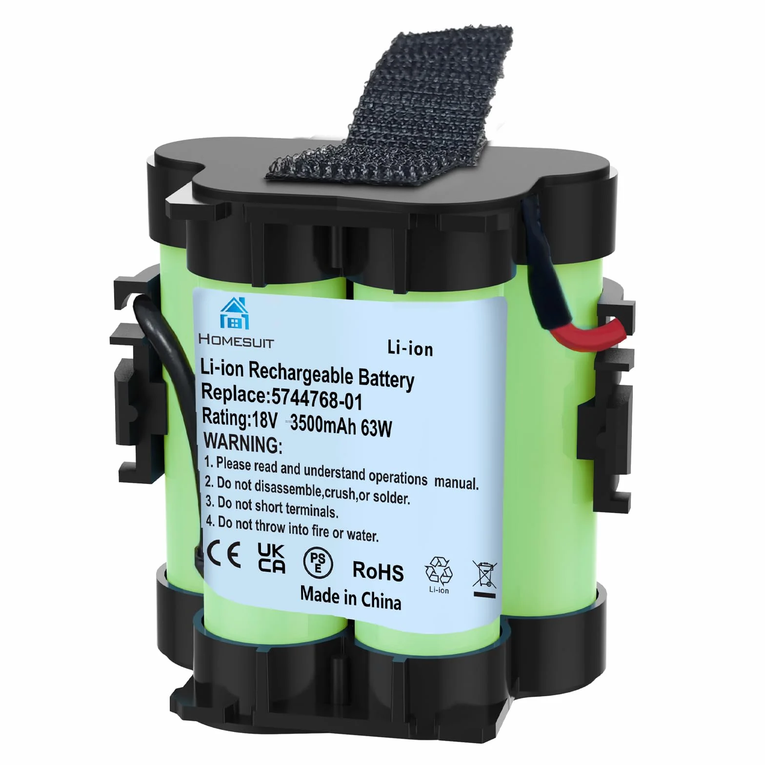 Homesuit 18 V 3500 mAh akumulator litowy, kompatybilny z kosiarką Gardena R80Li R75Li R70Li R50Li R45Li R40Li R38Li Husqvarna, automatyczna kosiarka 105, 305, 308, 308 x Flymo 1200R