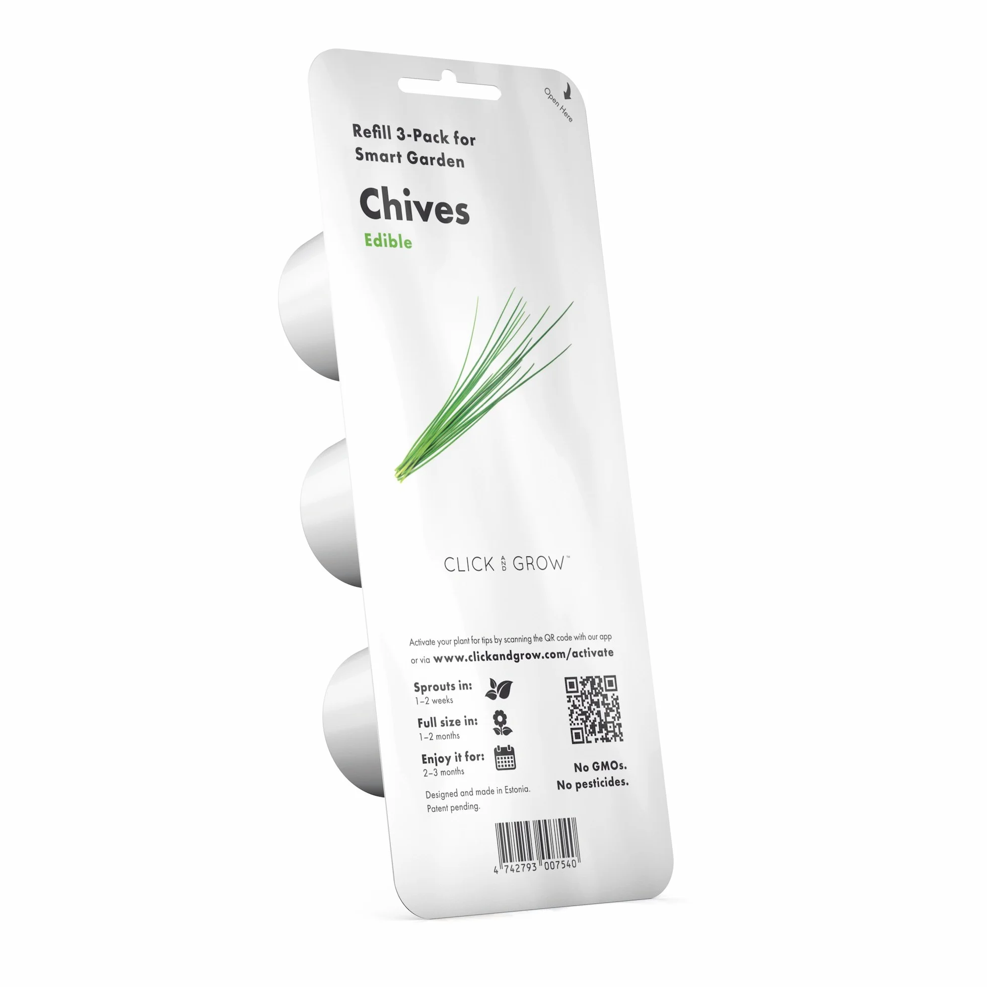 Click and Grow Smart Garden Chives Plant Pods, 3-pack