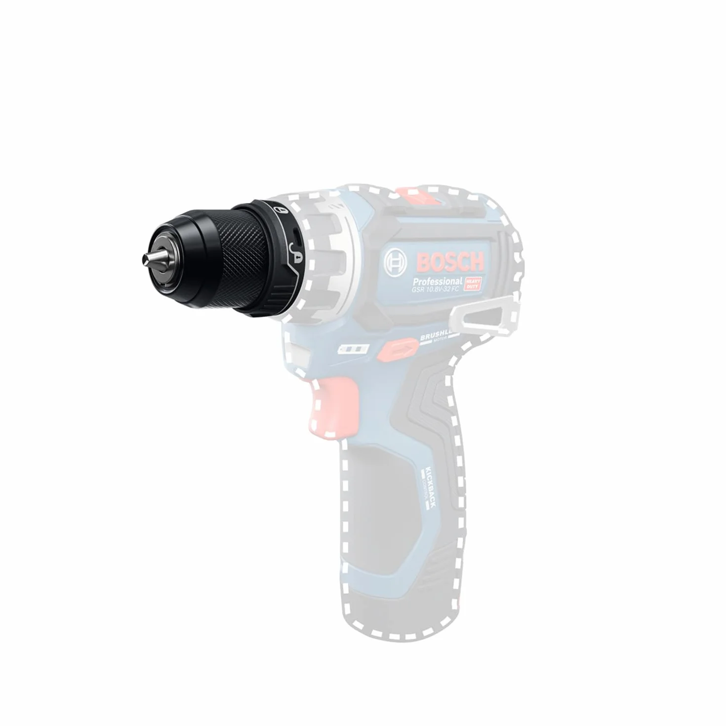 Bosch Professional Metalowy wymienny uchwyt GFA 12-M (zablokowanie jest sygnalizowane kliknięciem)