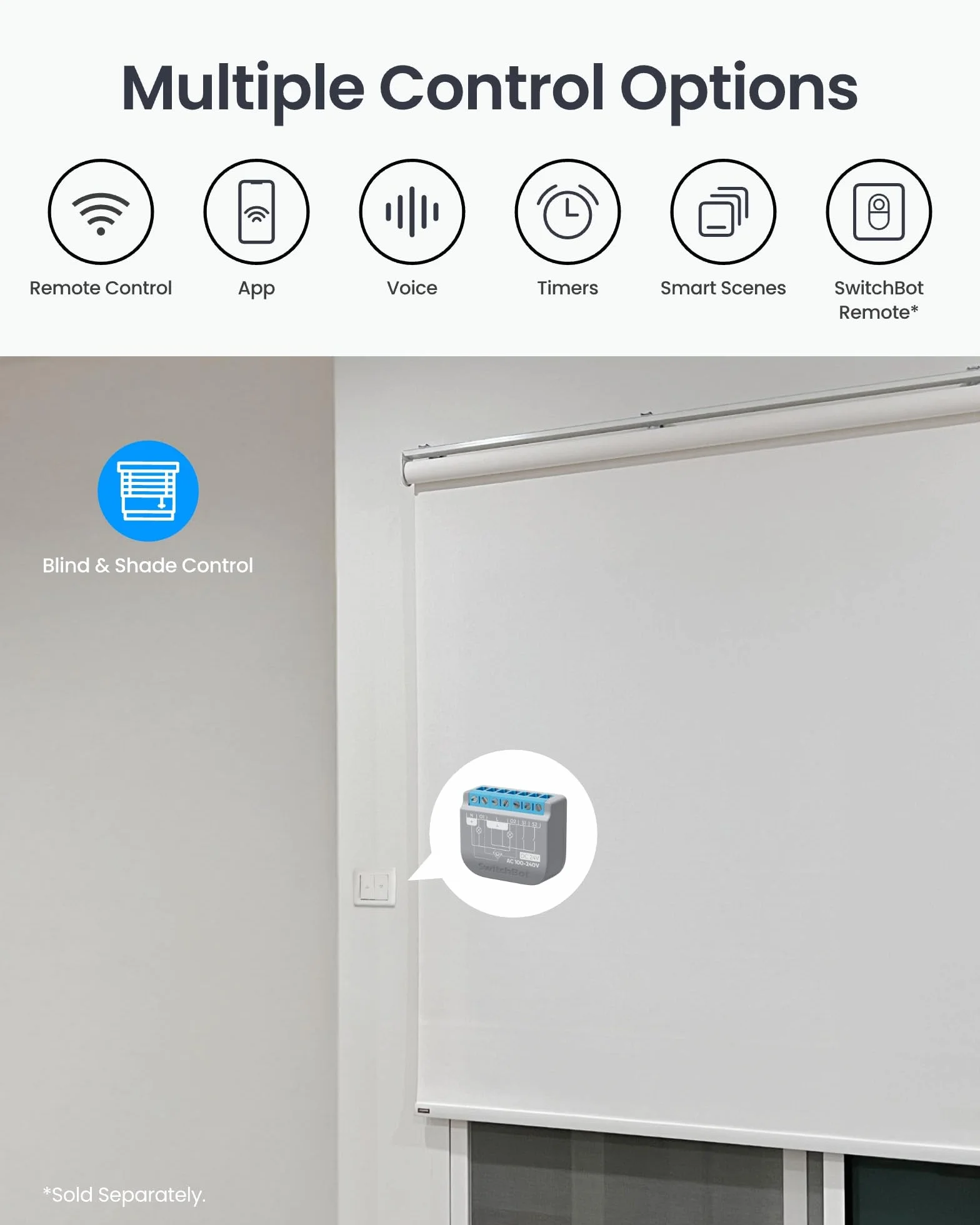 SwitchBot Przełącznik Wi-Fi 2PM kompatybilny z Alexa/Apple Home/Google Home, moduł przekaźnika z wbudowanym repeaterem Bluetooth i suchym kontaktem, Wi-Fi 2,4 GHz, 16 A