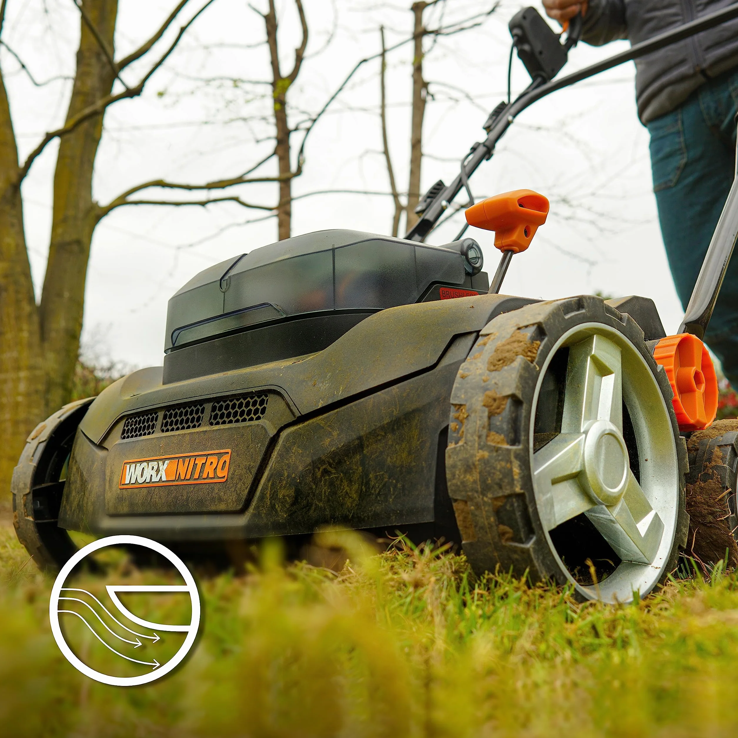 WORX Nitro wertykulator akumulatorowy WG855E.9 400 ㎡ 36 cm silnik bezszczotkowy