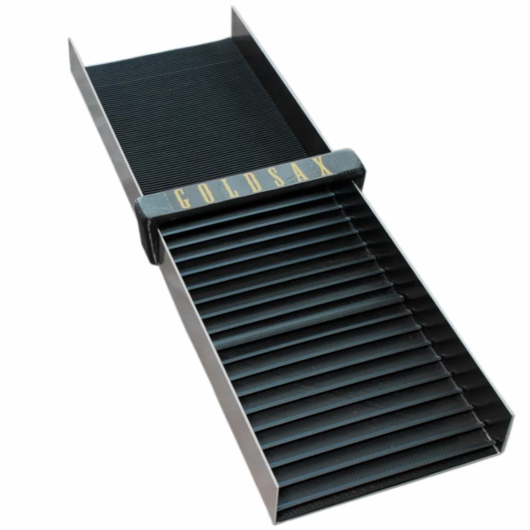 koryto do płukania złota, Sluice Box Model 1, lekkie, gotowe do użycia, przyjazne dla początkujących, 50 cm x 15 cm, wyprodukowane w Niemczech (czarne)