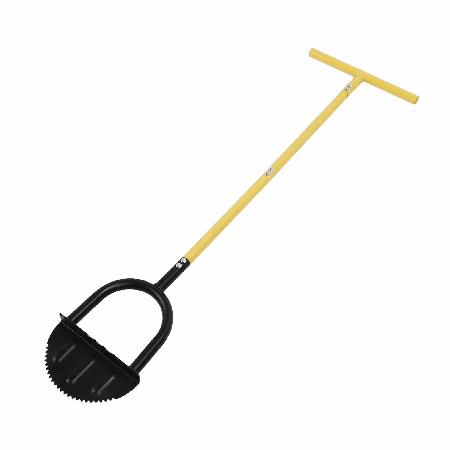 Ręczny Half Moon Edger, Garden Edger Hand Trzmowanie łopaty Half Moon Lawn Edger z Przedłużonym Słupem 96 Cm do Utrzymania Krawędzi, łopaty