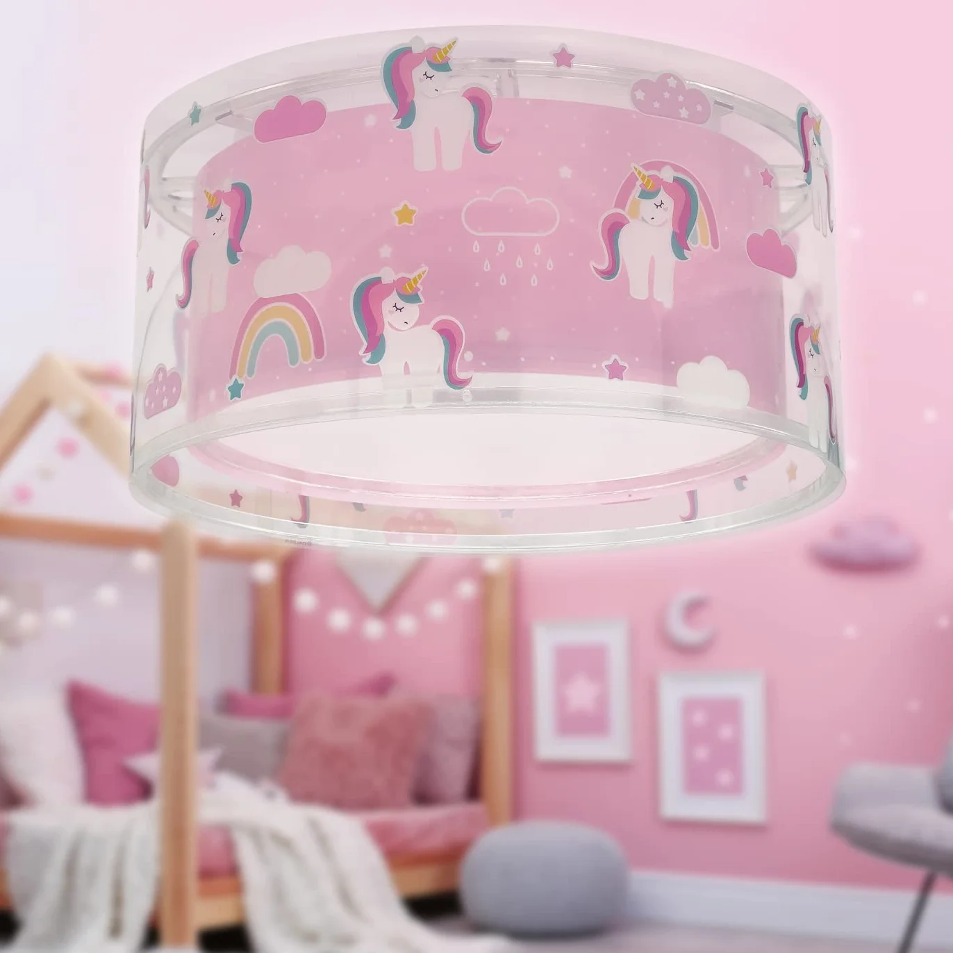 Dziecięca lampa sufitowa Dalber Unicorns Animals