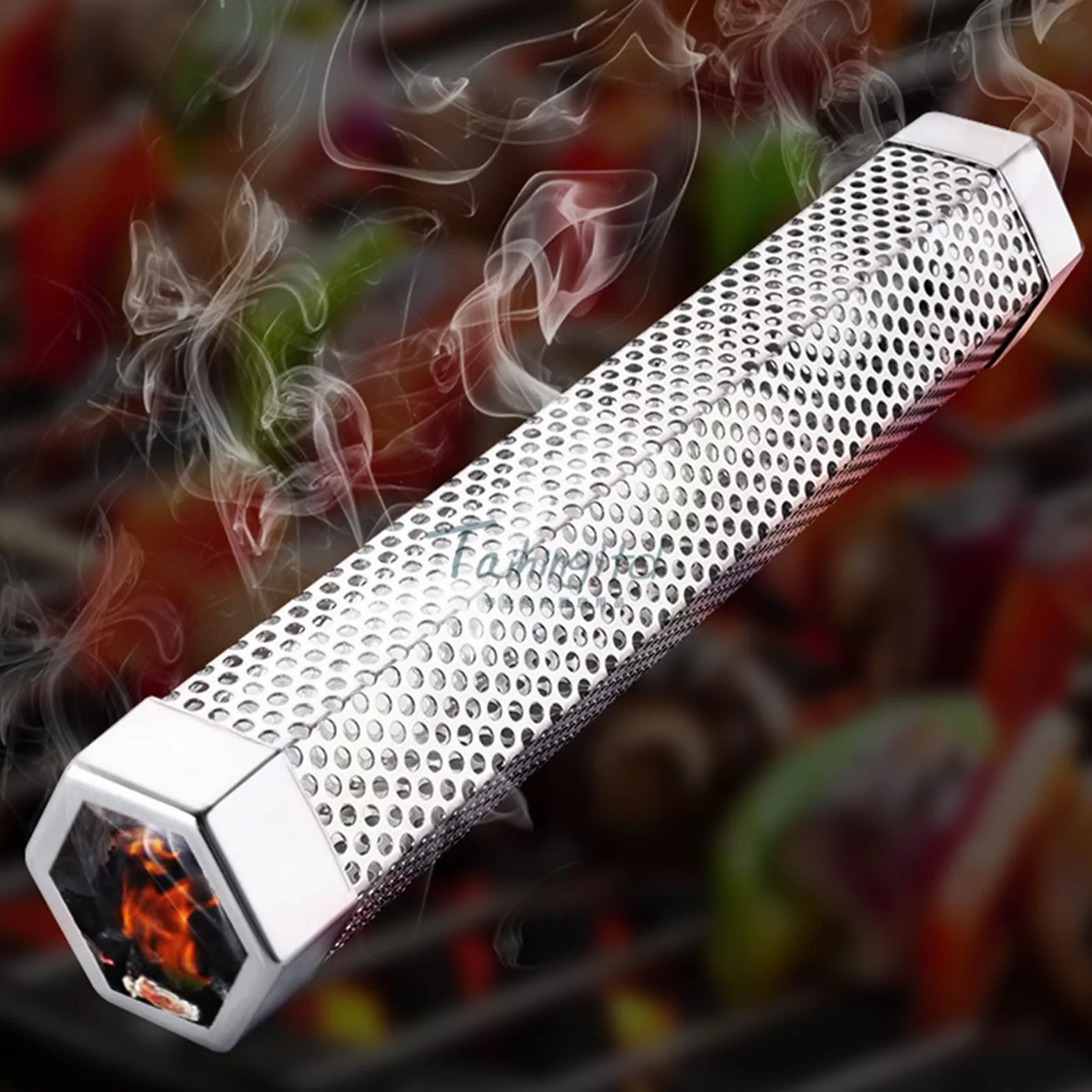 Rura wędzarnicza na pelety, 12,2 '' ze stali nierdzewnej Bbq Rura na pelety Cold Hot Smoker Przenośny generator dymu dla każdego palacza grilla non-rolling