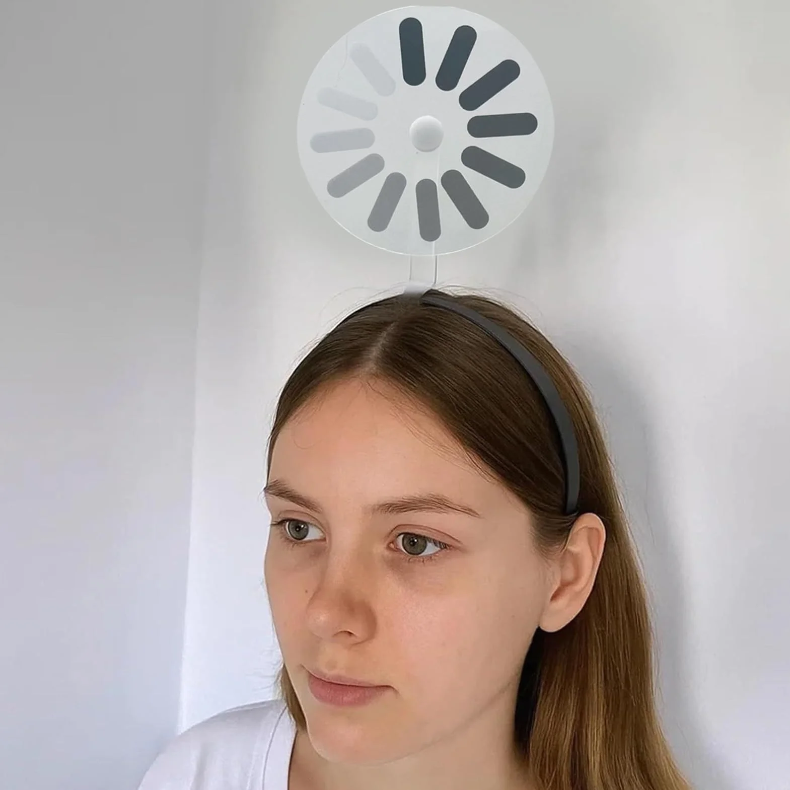 Funny Headbands, Hair Clips with Loading Symbol Design, Stylish and Lightweight Hair Accessories, Ideal for Women, Girls, Daily Use, Work, Music Festivals, Makeup Events, Holidays, Parades