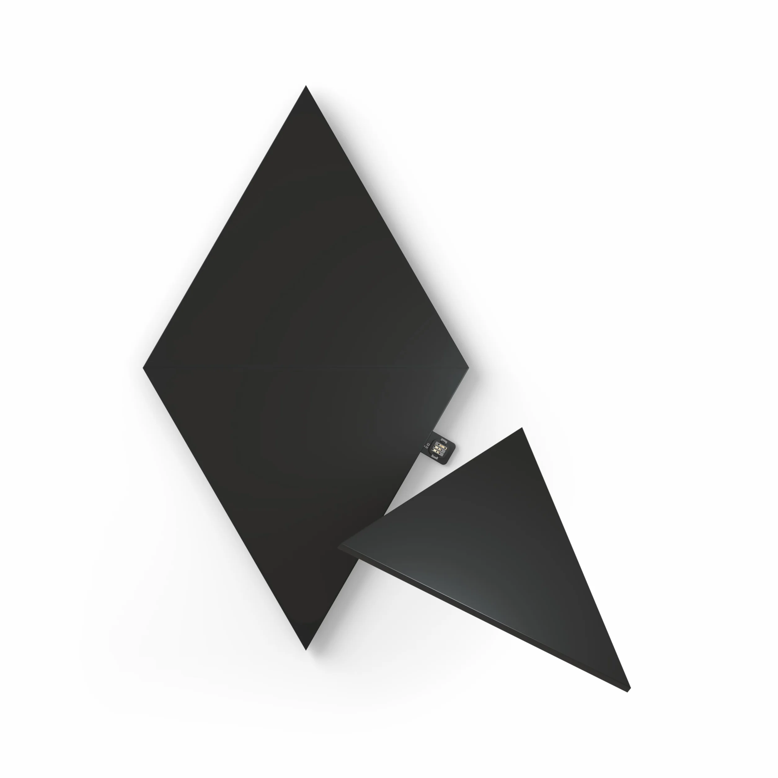 Nanoleaf Shapes Ultra Black Triangle Expansion Pack, 3 dodatkowe trójkąty LED - modułowe wewnętrzne kinkiety ścienne, inteligentne światła LED RGBW 16 M kolory WiFi, kompatybilne z Alexa