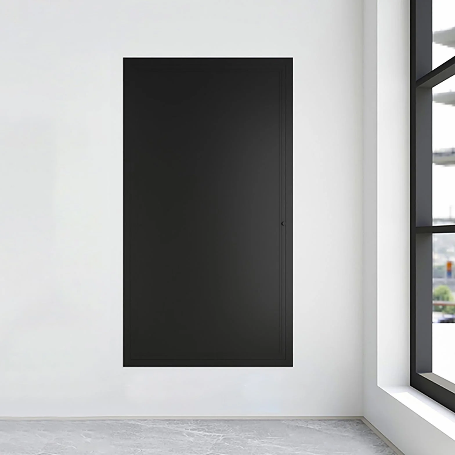 Panel dostępowy do sufitu z płyt gipsowo-kartonowych ze stopu aluminium — ukryte drzwi inspekcyjne do konserwacji i serwisu(Black,40x45cm)