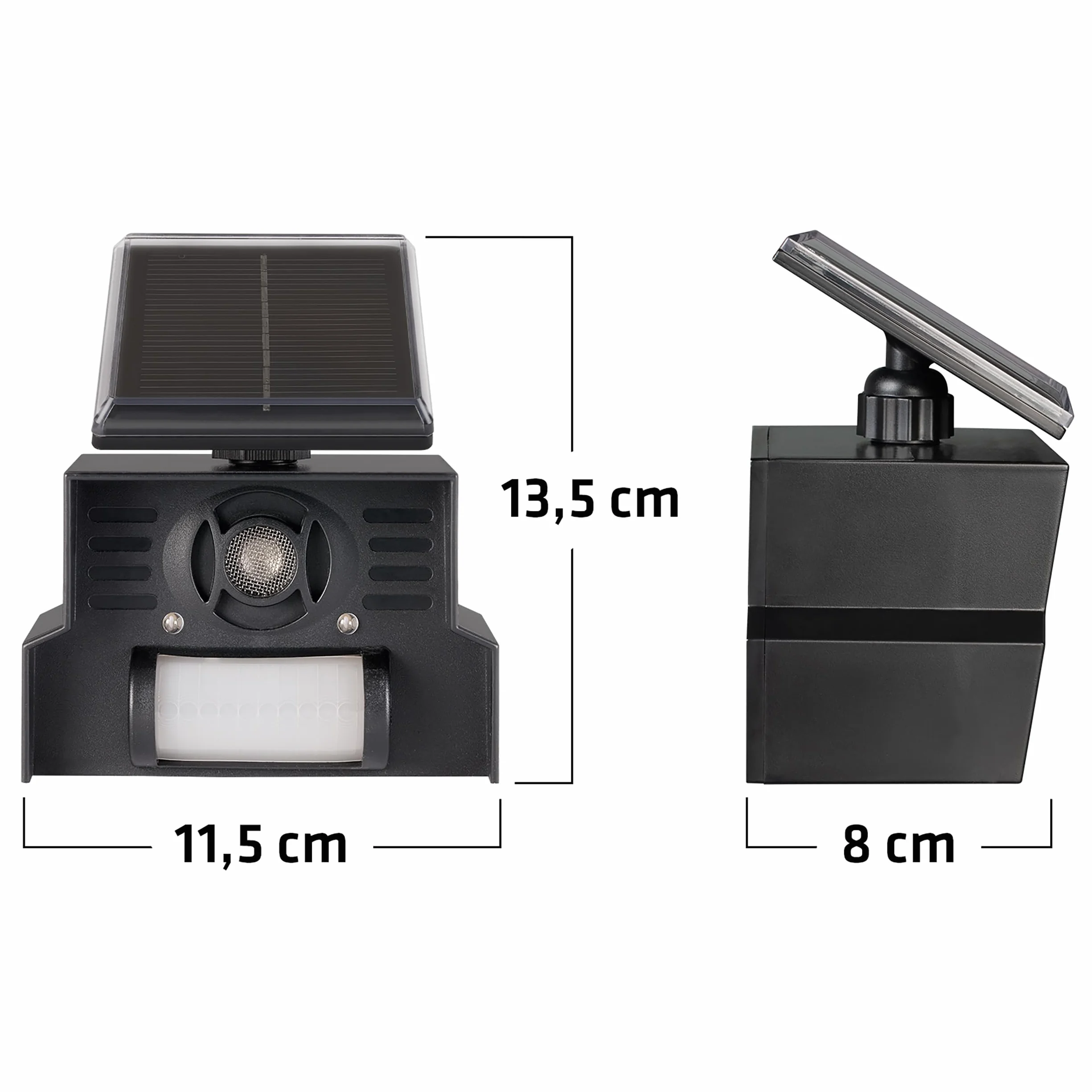 GARDIGO Ultradźwiękowy odstraszacz ptaków solarny 23-50 kHz zasięg 110° 7 m LED
