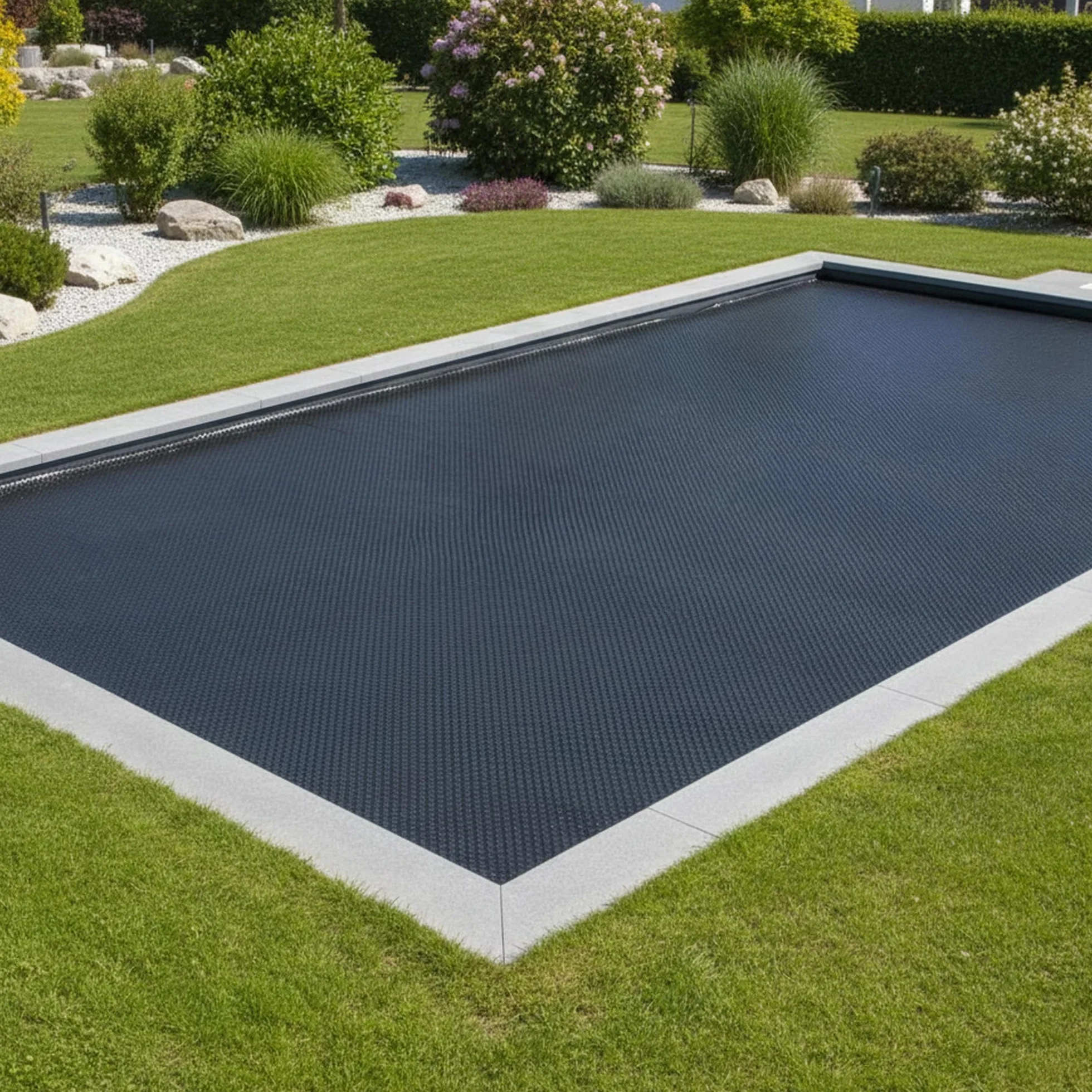 Zelsius Pokrowiec na basen z folii solarnej 8 x 5 m czarny 400 µ
