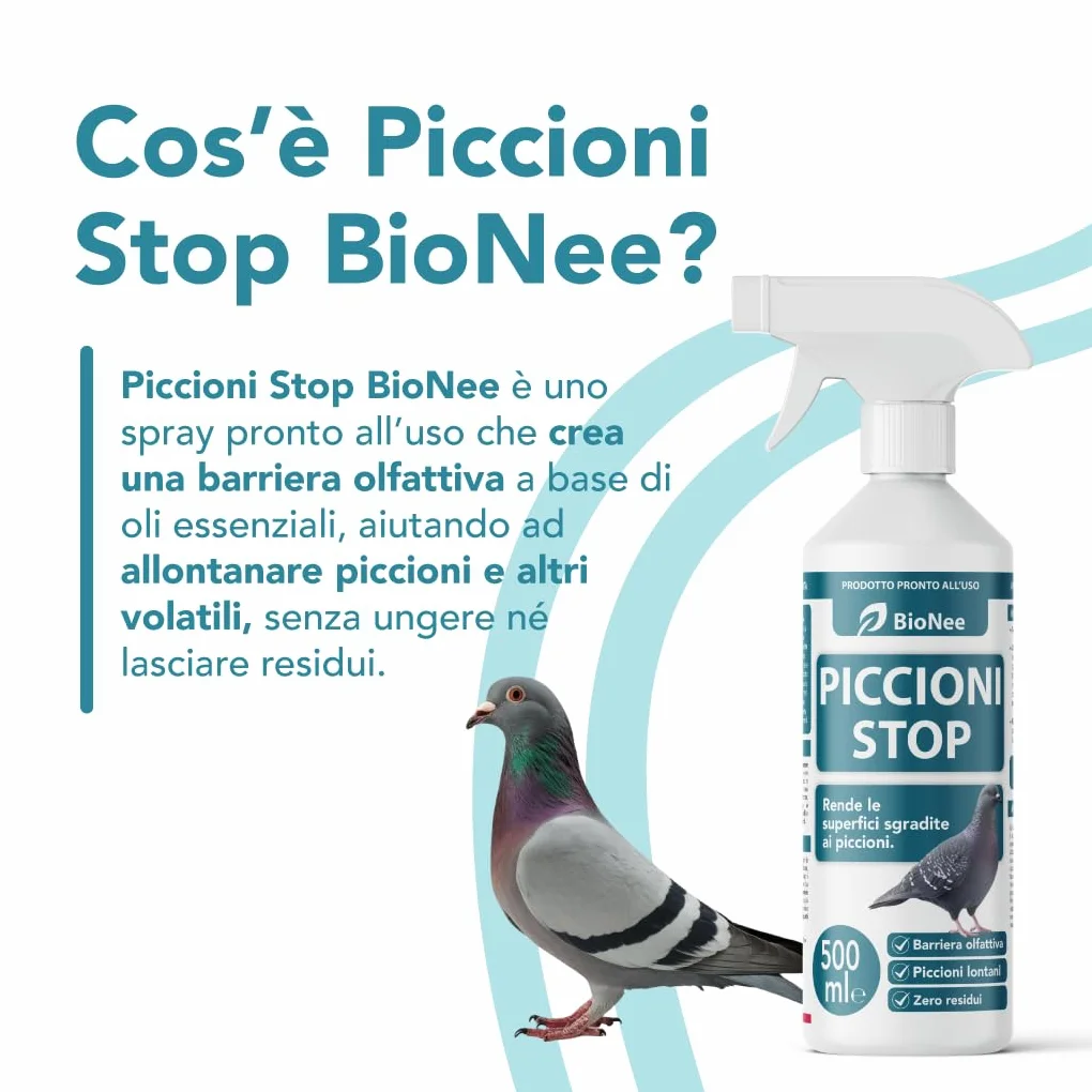 Gołębie Stop 500 ml spray z barierą węchową do odstraszania gołębi i ptaków, na balkon i taras