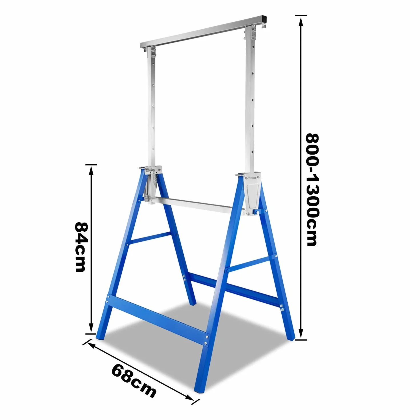 Lospitch 2 x kozioł składany 7-stopniowa regulacja wysokości 81-130 cm 400 kg stelaż składany metalowy stojak stojak stojak roboczy