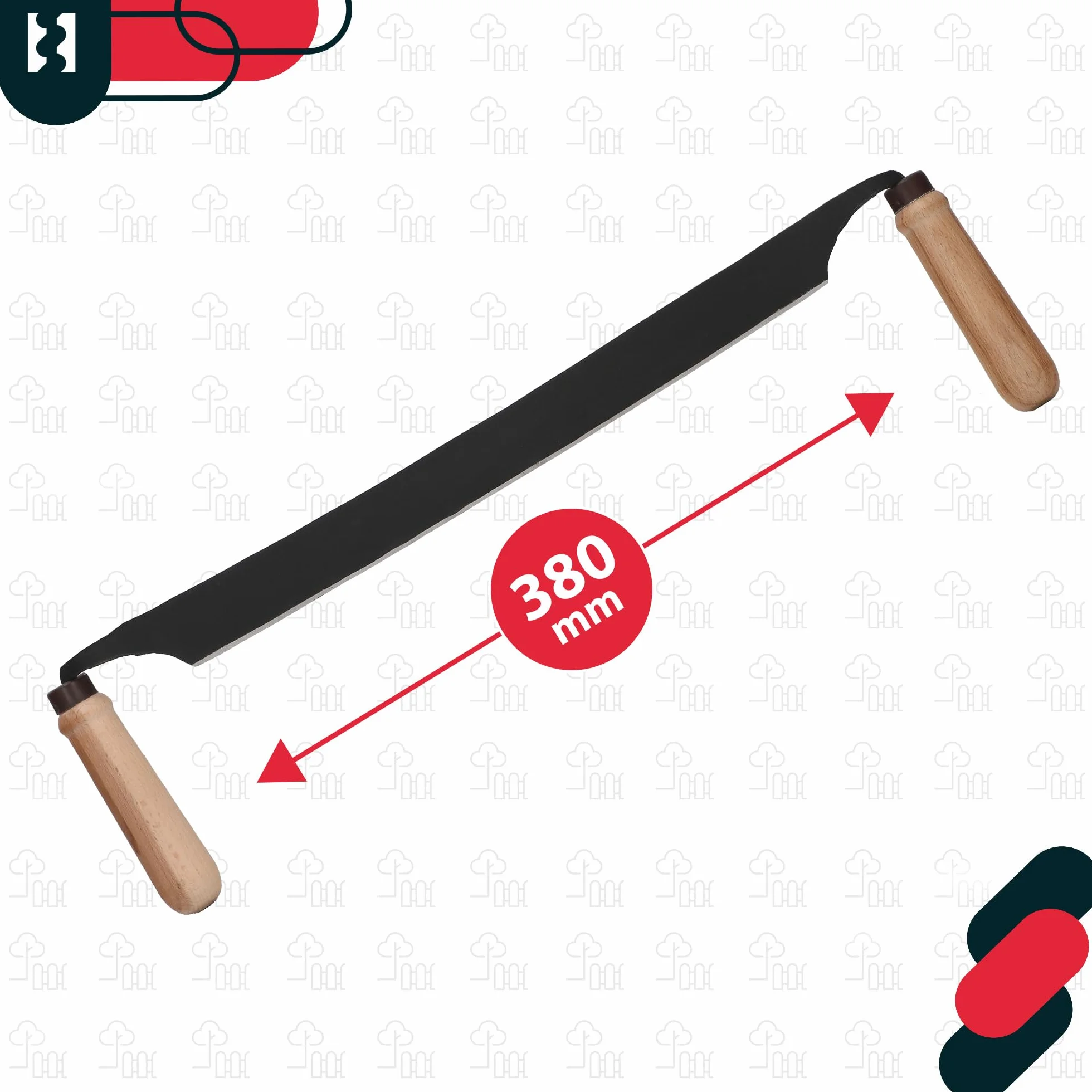 KOTARBAU® Ośnik do Korowania - 38 cm - Korowaczka - Strug Do Kory Drewna - Kuty - Prosty