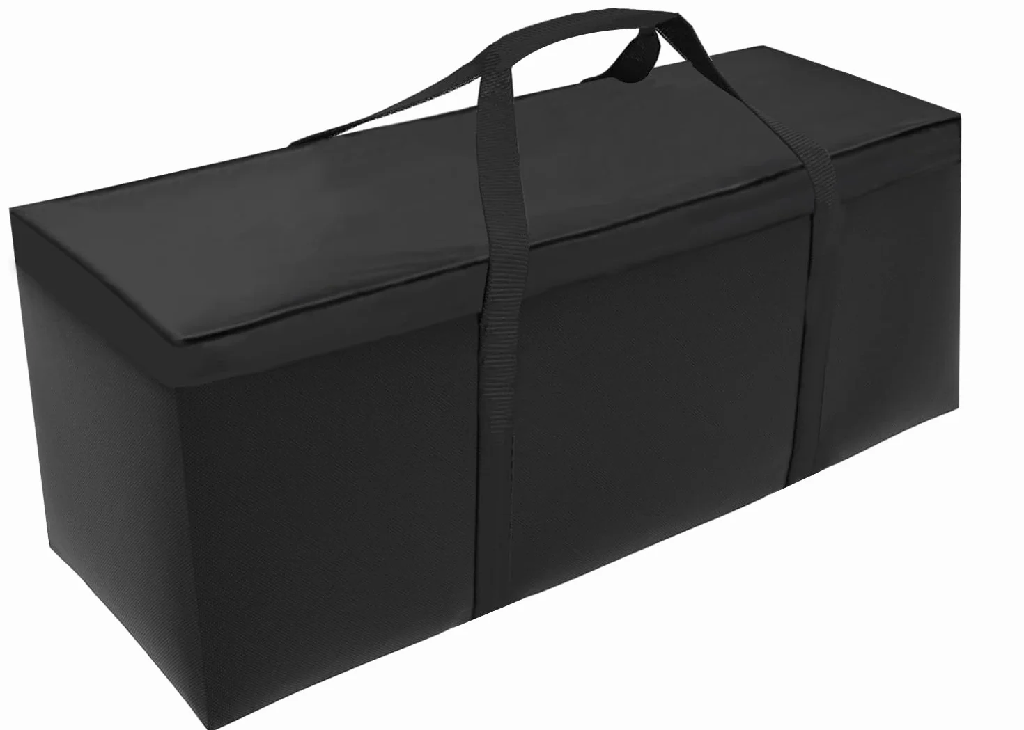 Pokrowiec ochronny na poduszkę ogrodową wodoszczelny 600D Oxford czarny 175x55x75 cm