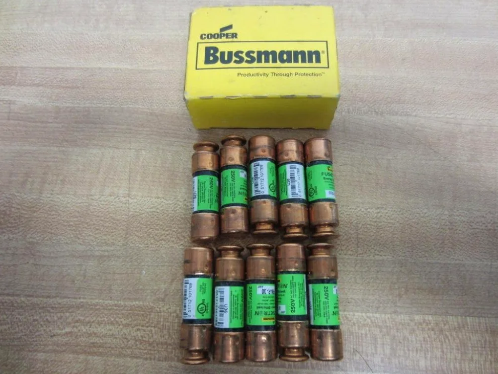 Bussmann FRN-R-30 bezpiecznik Fusetron FRNR30 energooszczędny (opakowanie 10 szt.)