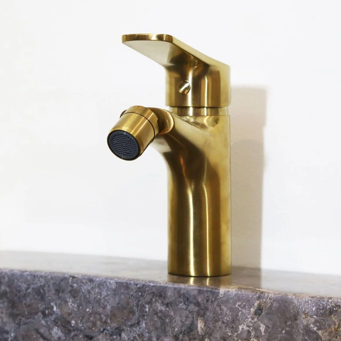 Essebagno 9023641 bateria do bidetu szczotkowane złoto