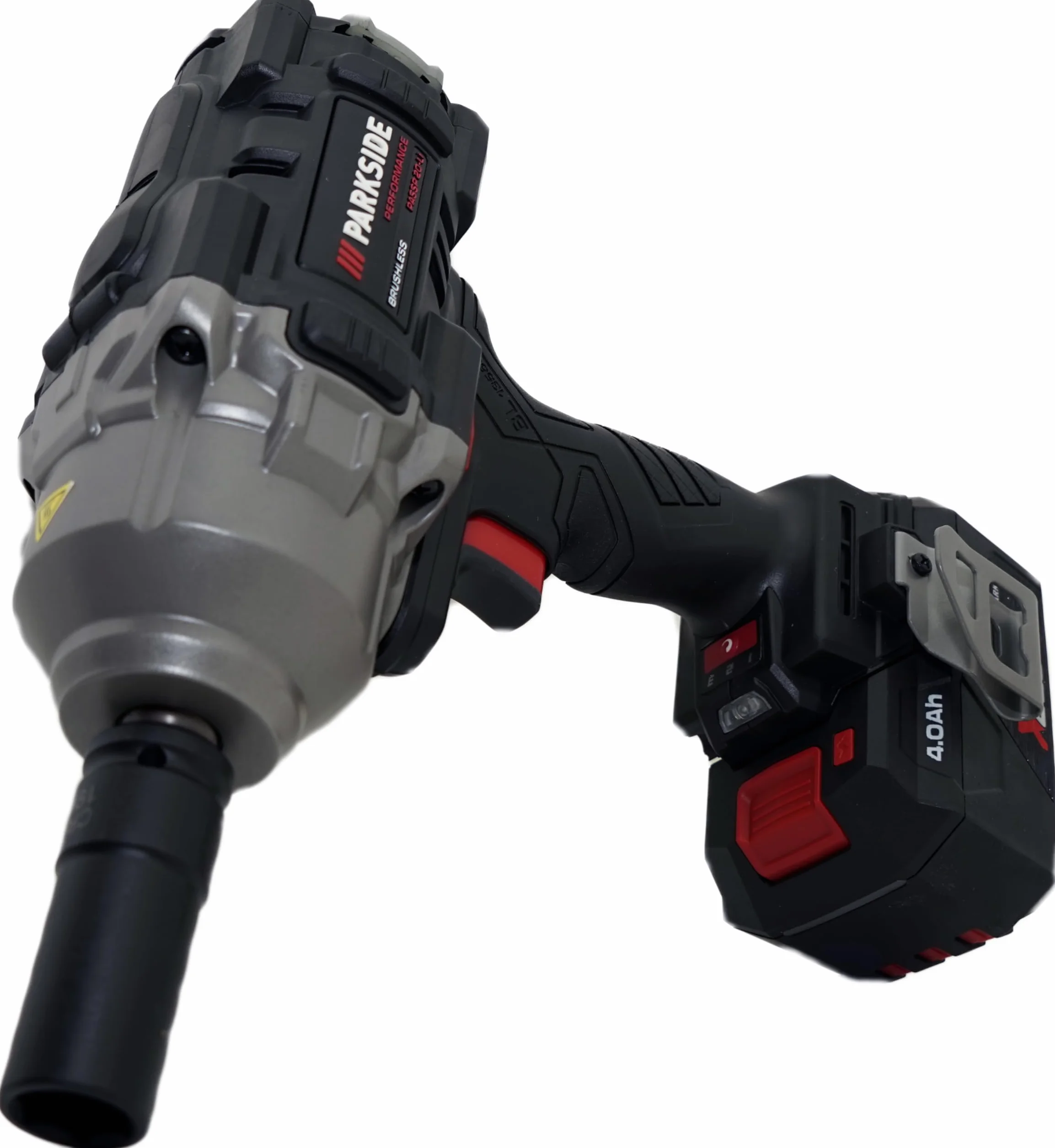 HEADNMORE Oferta dla PARKSIDE PERFORMANCE 20 V akumulatorowa wkrętarka udarowa 1356 Nm 1/2" w zestawie akumulator 4 Ah i ładowarka – X 20 V Team (+ skarpety robocze)