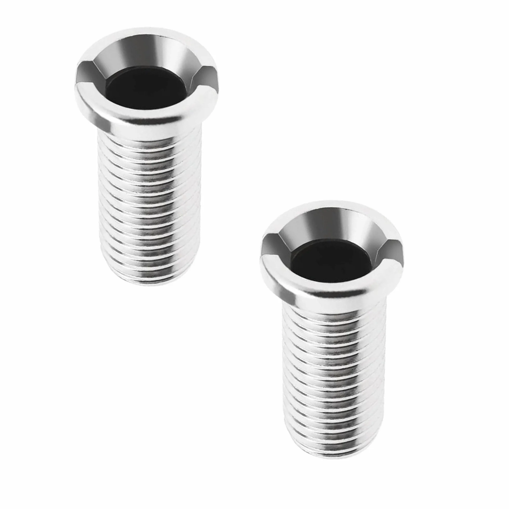 ANBOO 2 sztuki wkręt do zlewozmywaka kuchennego, śruba koszowa, M12 x 25 mm, śruba drążona, zlew ze stali nierdzewnej 304, śruba drążona do umywalki, sitko do zlewozmywaka, korka do kuchni (srebrne)