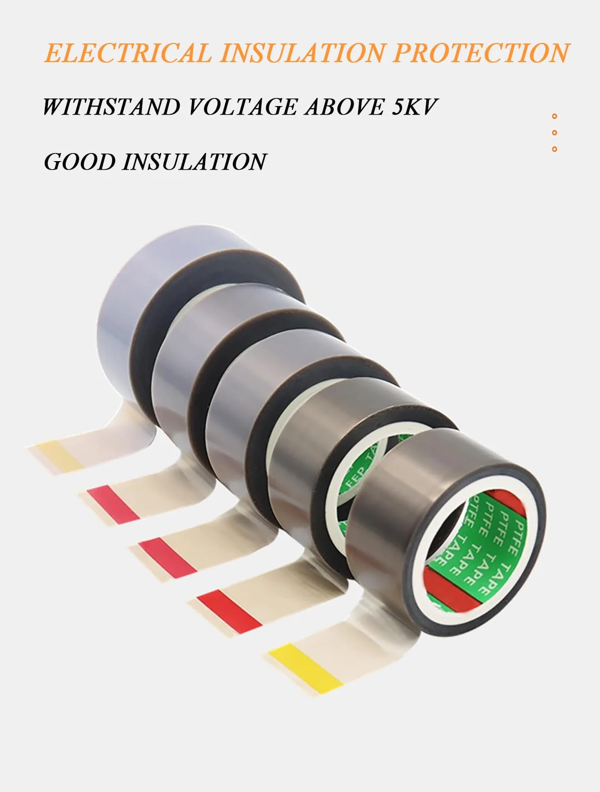 Taśma teflonowa o grubości 0,13 mm, szerokość 120–300 mm, taśma klejąca PTFE do maszyn do pakowania próżniowego i przemysłu elektrycznego, długość 10 metrów(150mm)